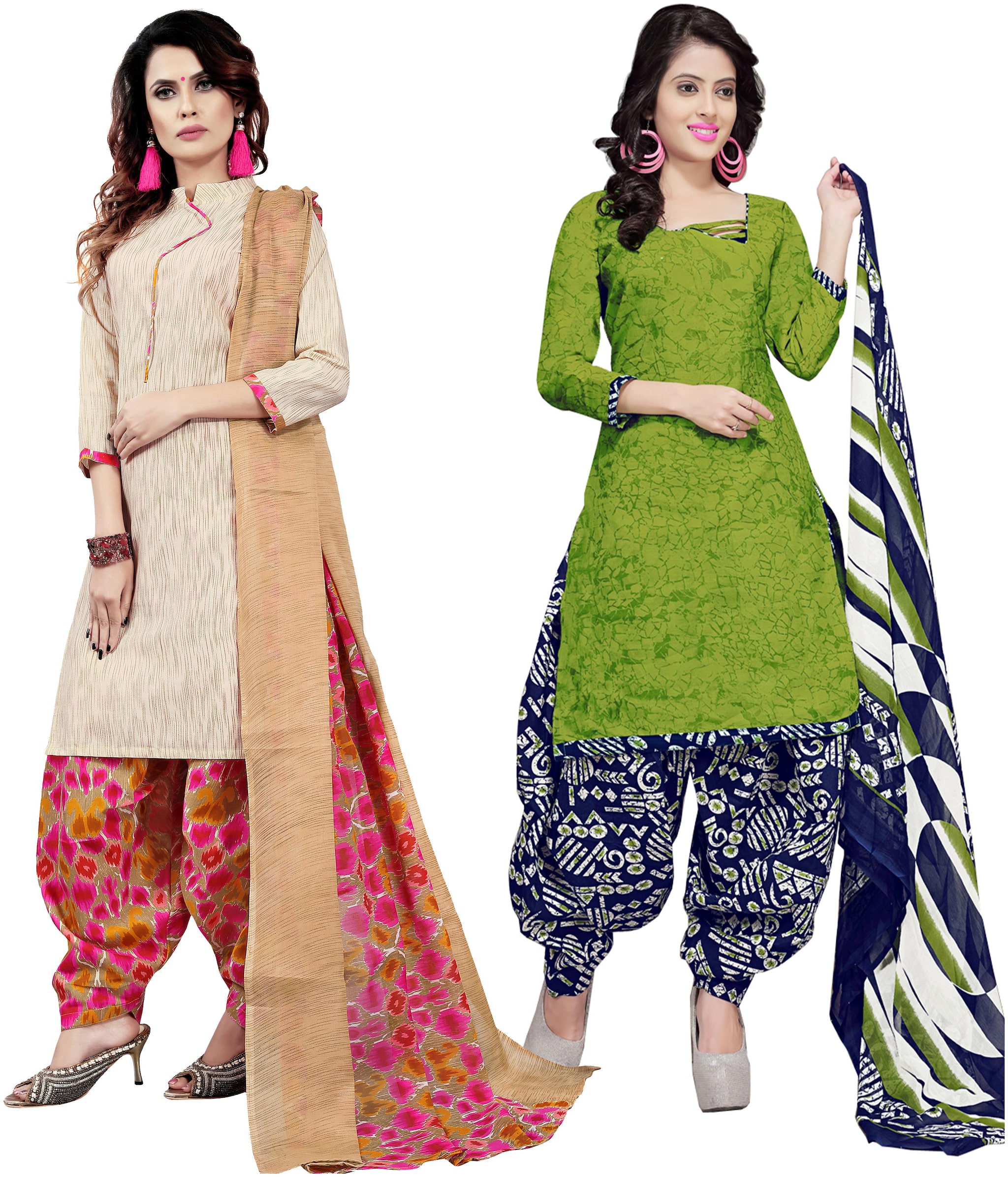 

Rajnandini Multi Unstitched Kurta with bottom dupatta With dupatta Dress Material