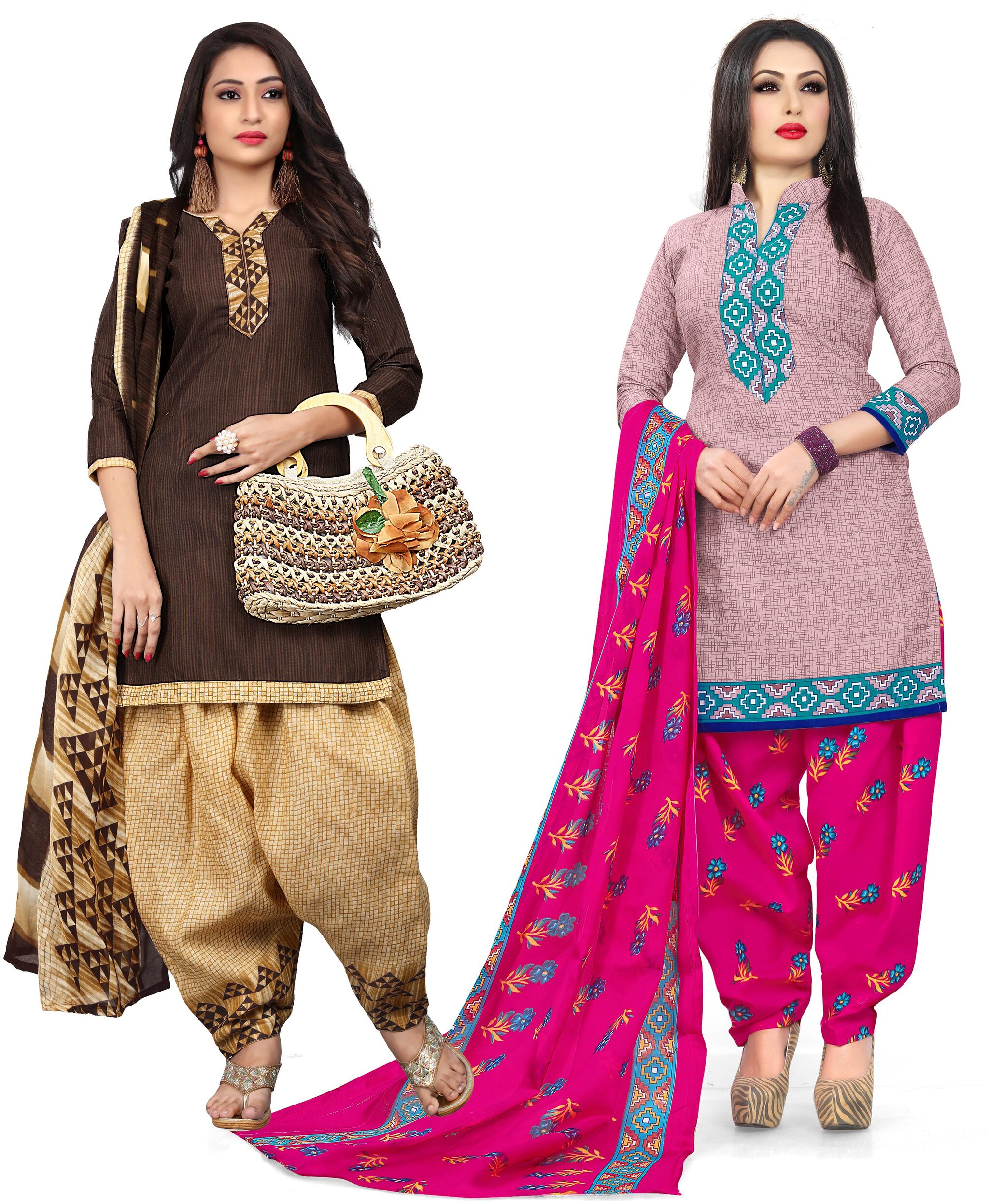 

Rajnandini Multi Unstitched Kurta with bottom dupatta With dupatta Dress Material