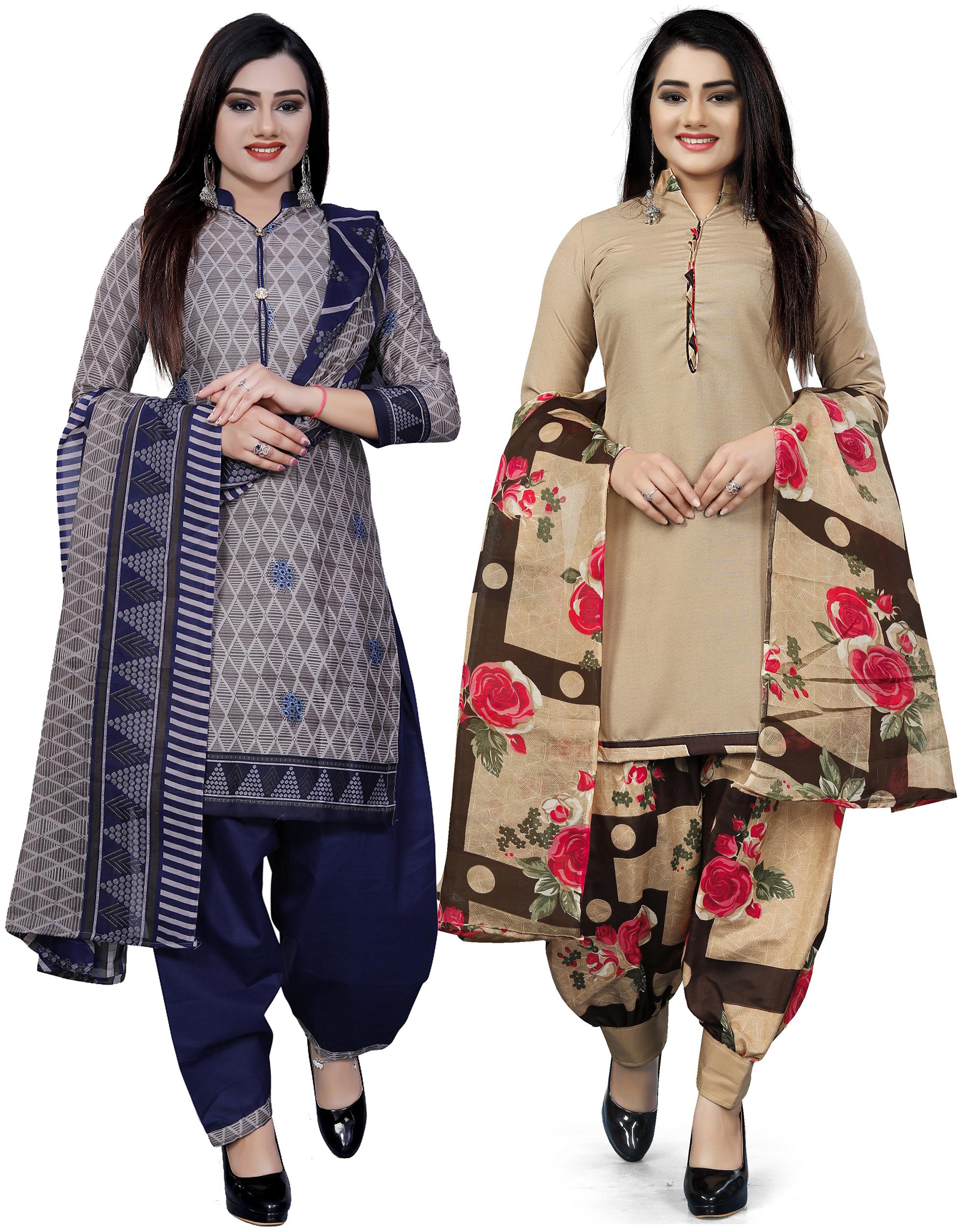 

Rajnandini Multi Unstitched Kurta with bottom dupatta With dupatta Dress Material