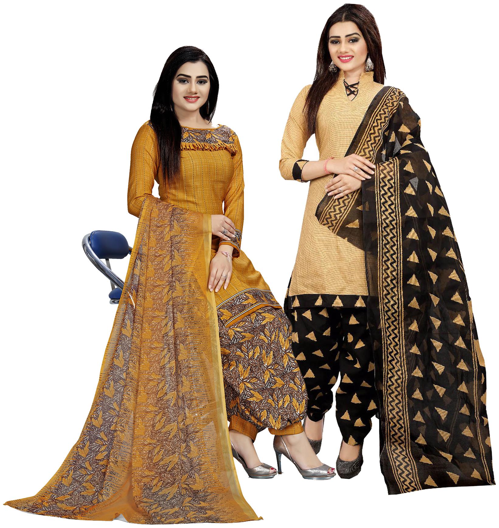 

Rajnandini Multi Unstitched Kurta with bottom dupatta With dupatta Dress Material