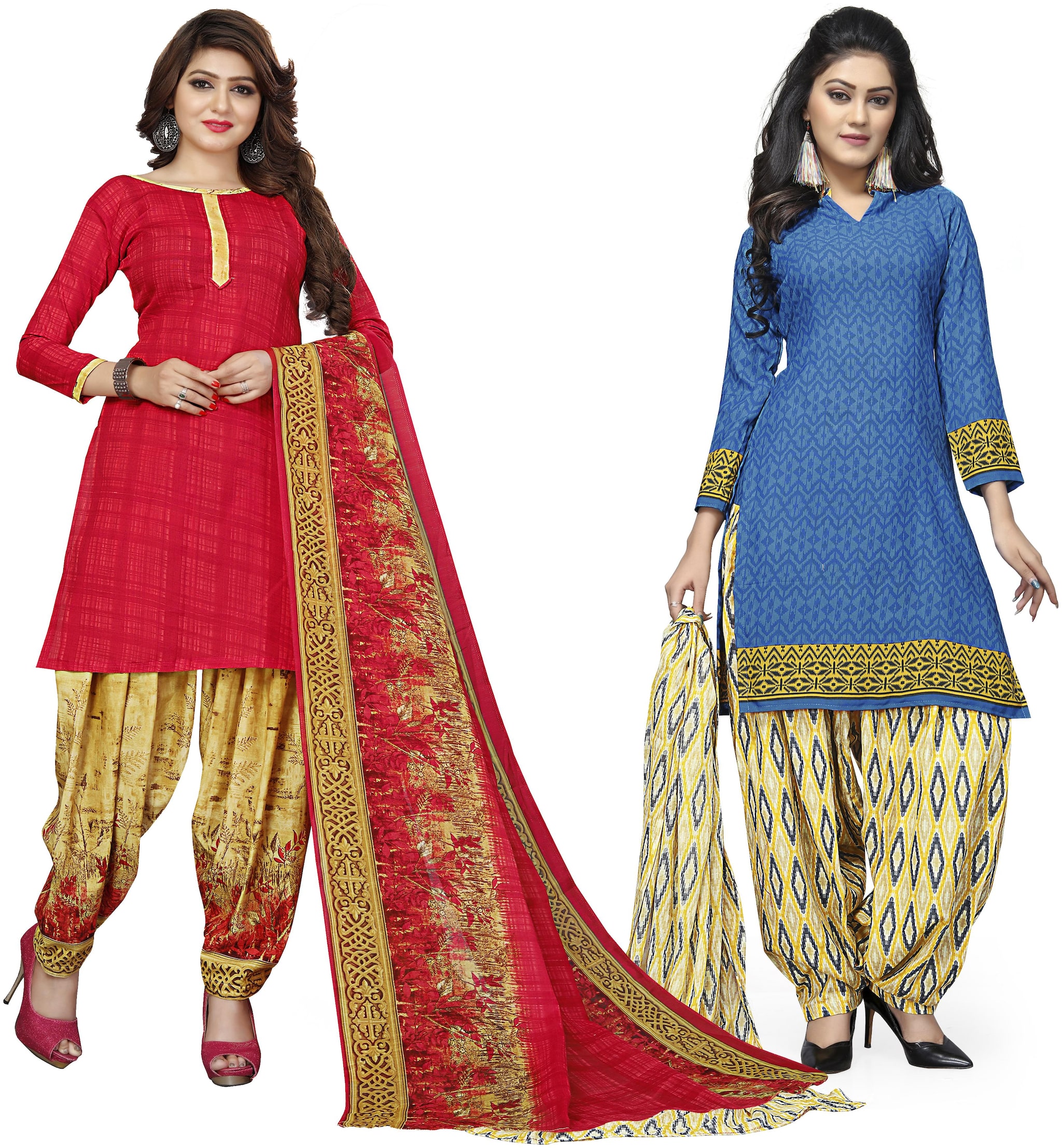 

Rajnandini Multi Unstitched Kurta with bottom dupatta With dupatta Dress Material