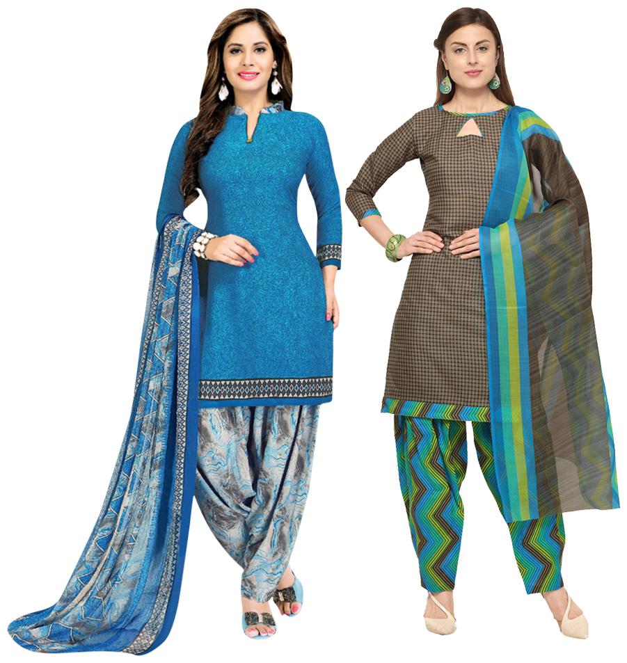 

Rajnandini Multi Unstitched Kurta with bottom dupatta With dupatta Dress Material
