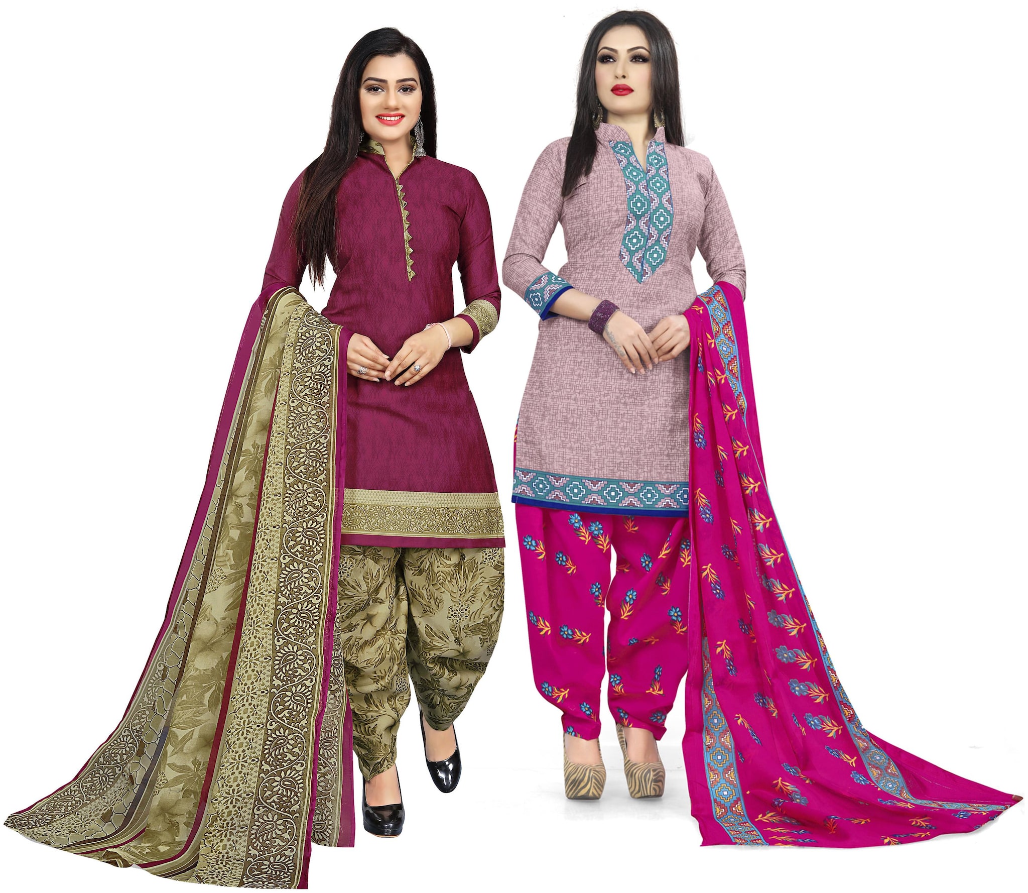 

Rajnandini Multi Unstitched Kurta with bottom dupatta With dupatta Dress Material