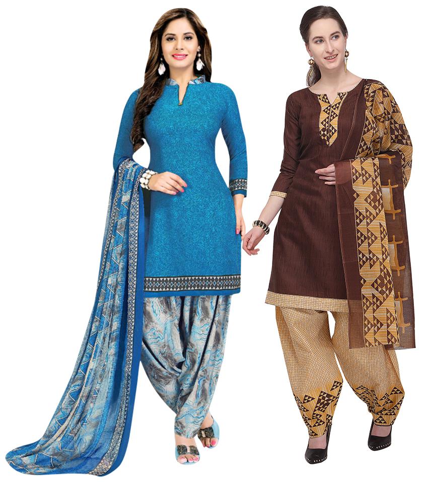 

Rajnandini Multi Unstitched Kurta with bottom dupatta With dupatta Dress Material