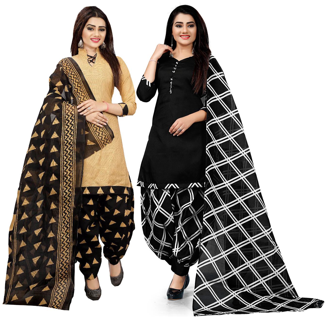 

Rajnandini Multi Unstitched Kurta with bottom dupatta With dupatta Dress Material