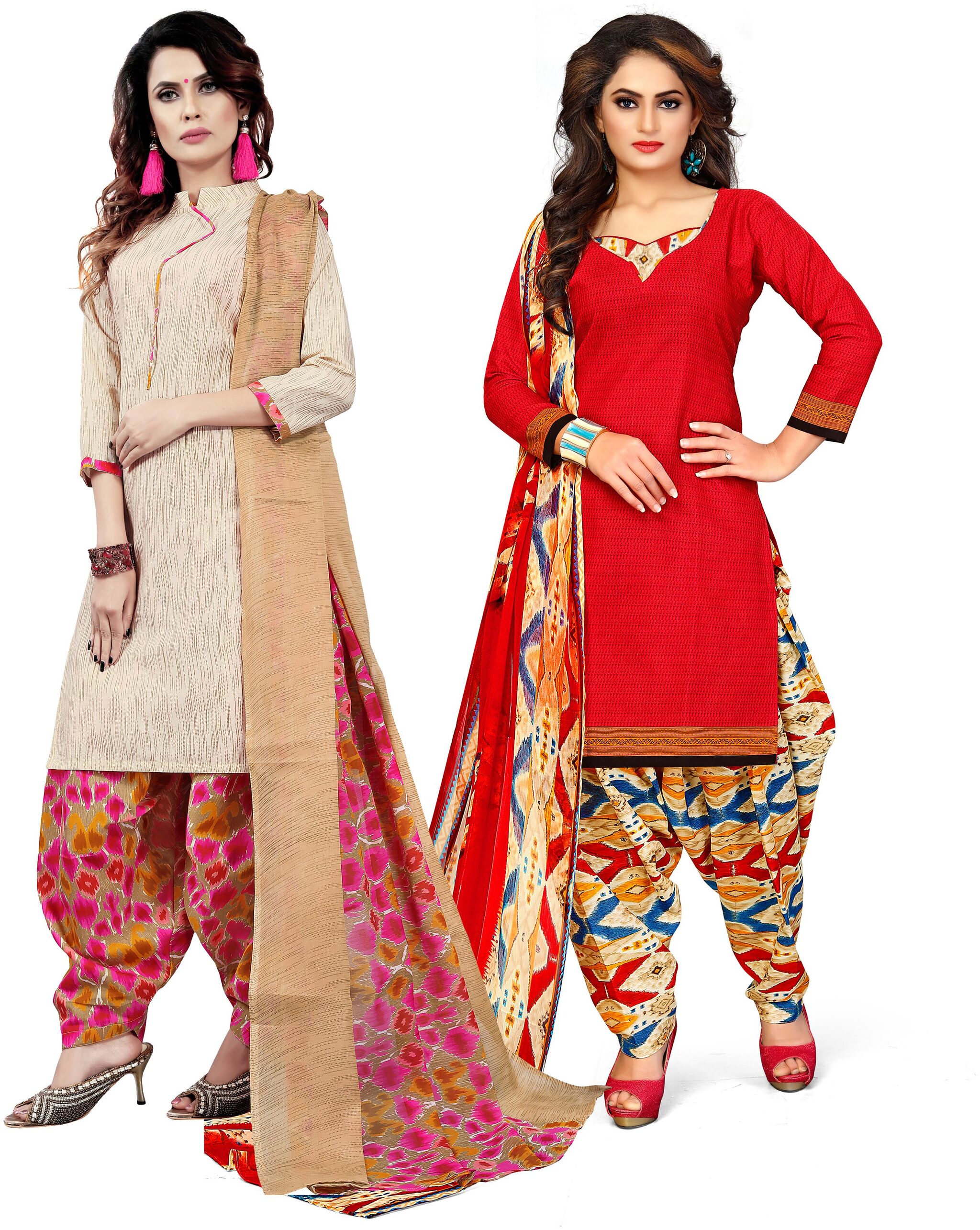 

Rajnandini Multi Unstitched Kurta with bottom dupatta With dupatta Dress Material