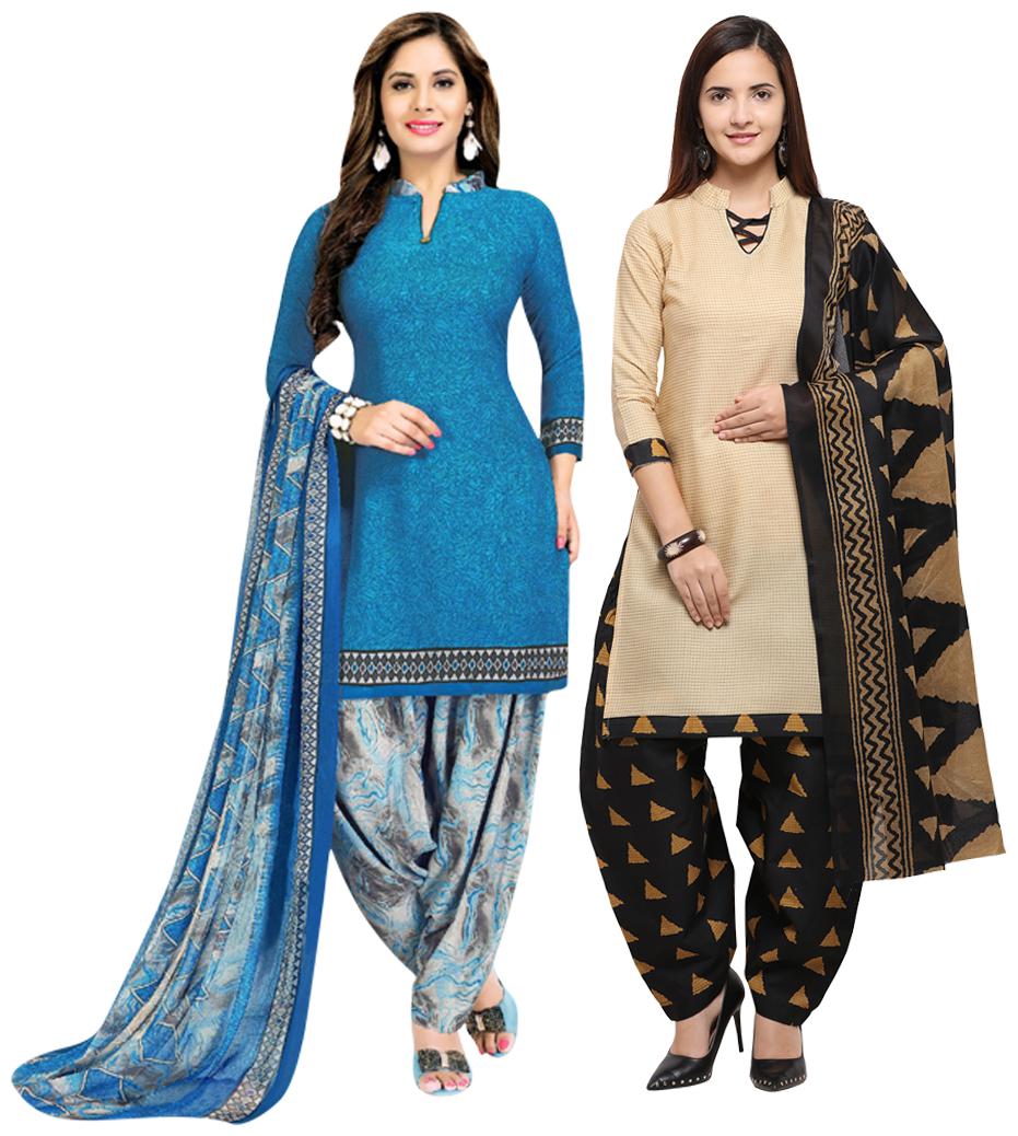 

Rajnandini Multi Unstitched Kurta with bottom dupatta With dupatta Dress Material