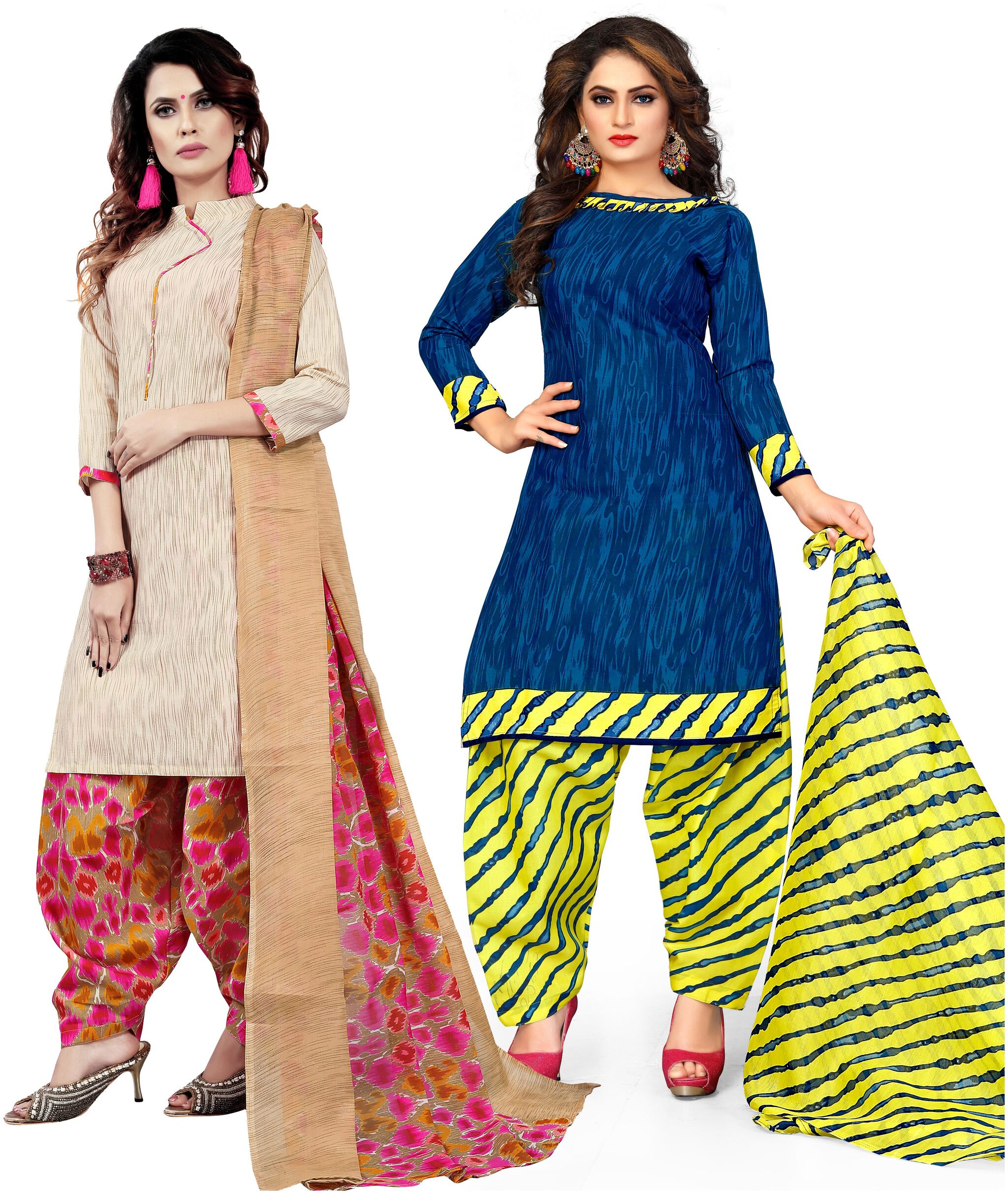 

Rajnandini Multi Unstitched Kurta with bottom dupatta With dupatta Dress Material