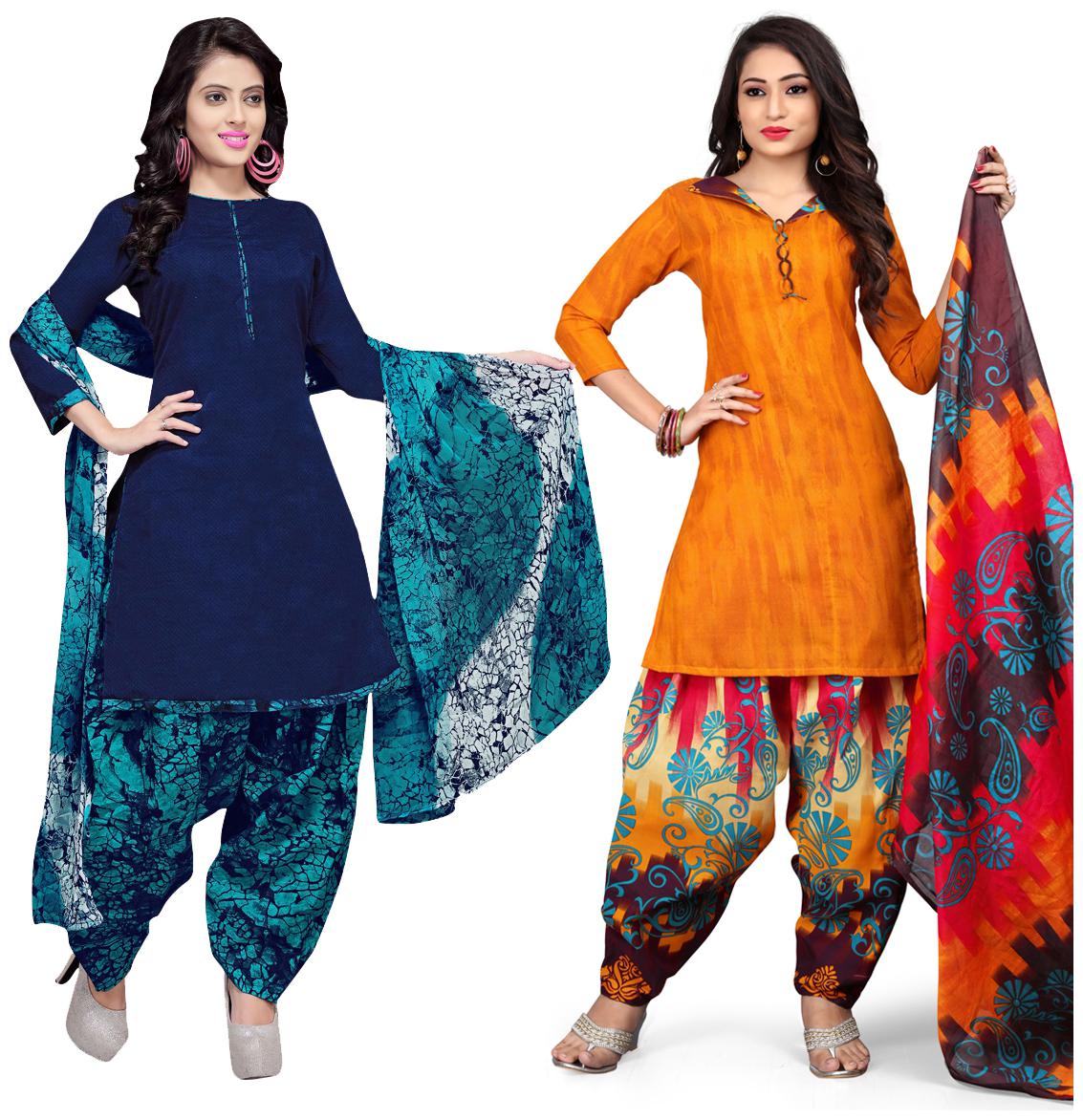 

Rajnandini Multi Unstitched Kurta with bottom dupatta With dupatta Dress Material