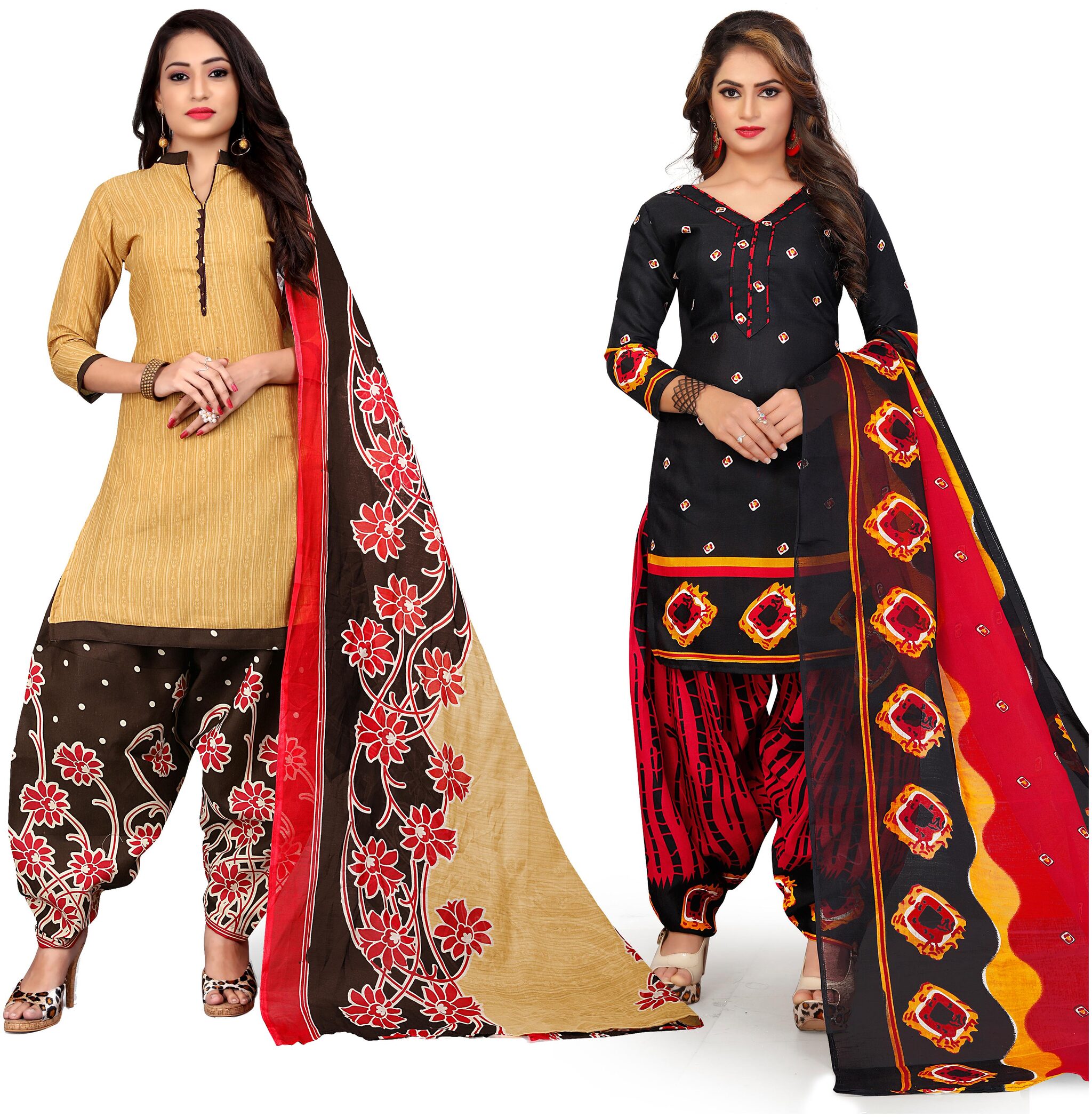 

Rajnandini Multi Unstitched Kurta with bottom dupatta With dupatta Dress Material