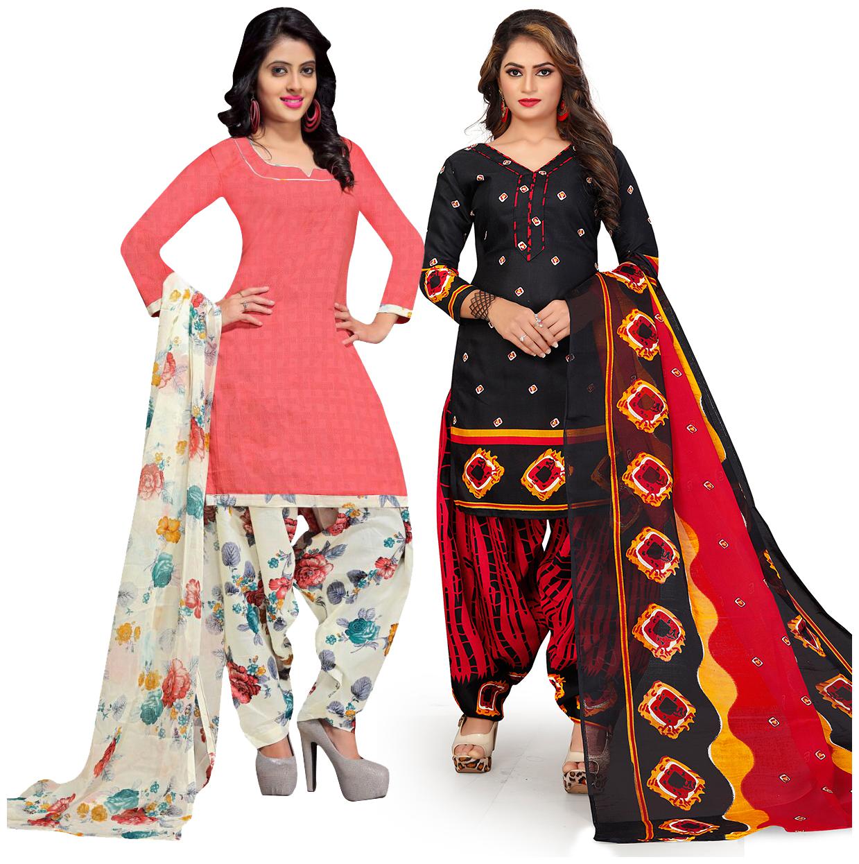 

Rajnandini Multi Unstitched Kurta with bottom dupatta With dupatta Dress Material