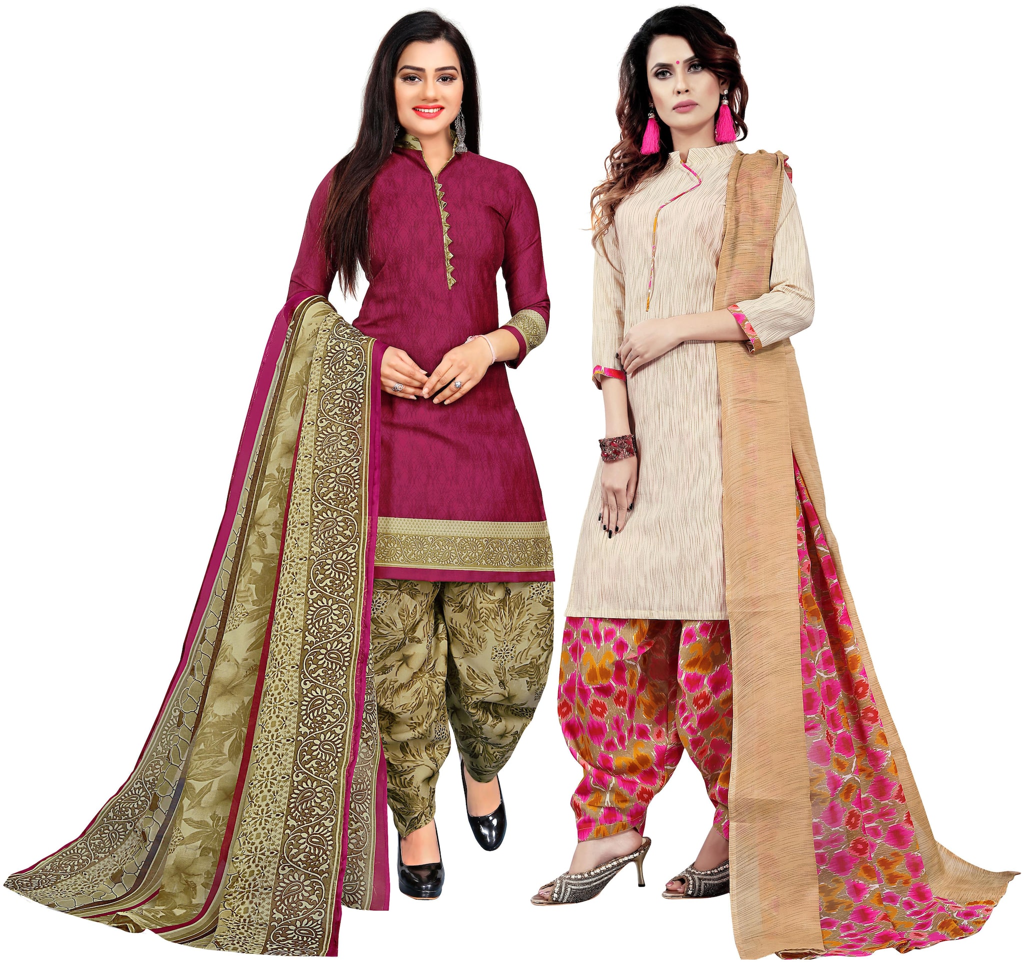 

Rajnandini Multi Unstitched Kurta with bottom dupatta With dupatta Dress Material