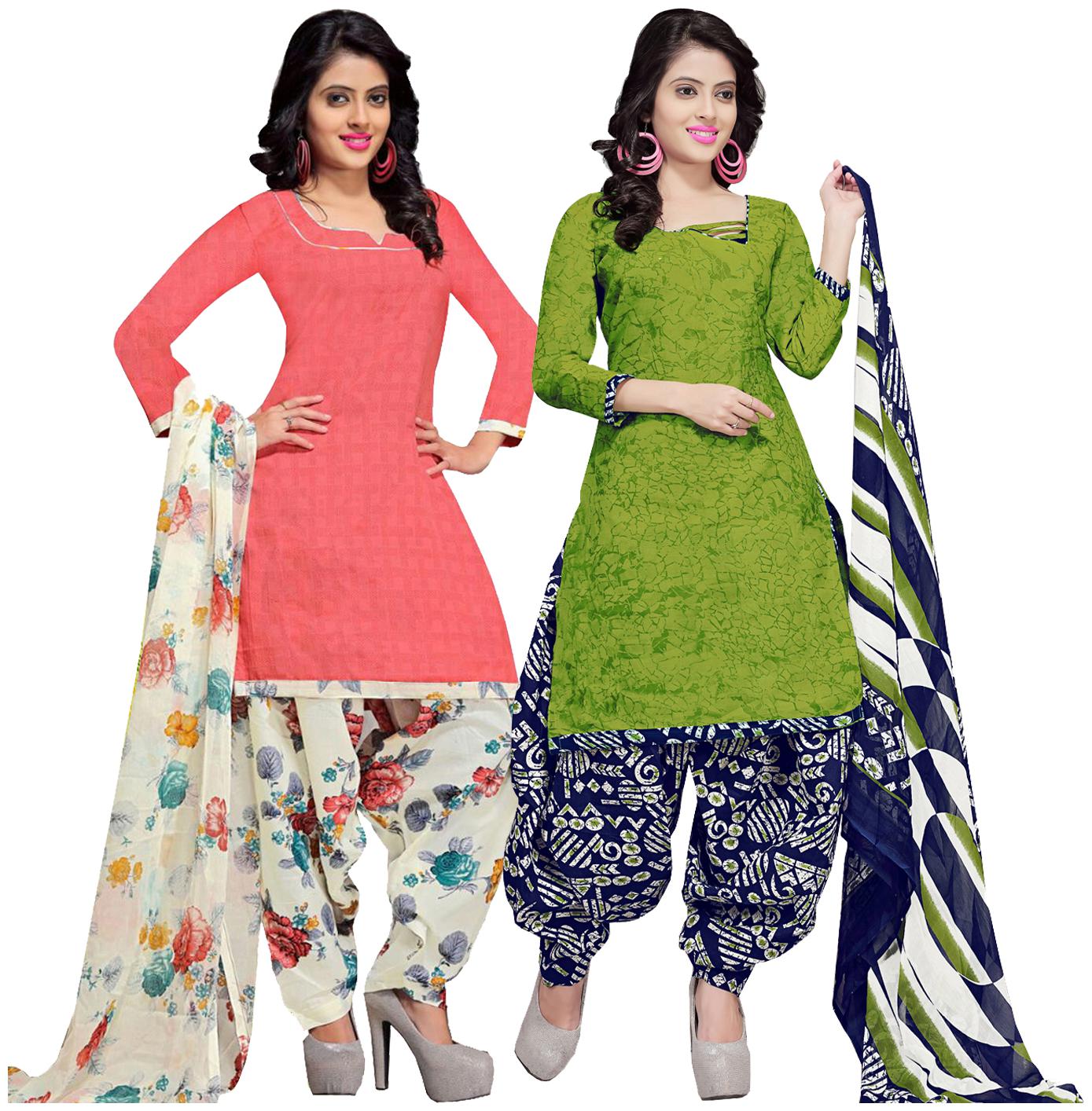 

Rajnandini Multi Unstitched Kurta with bottom dupatta With dupatta Dress Material