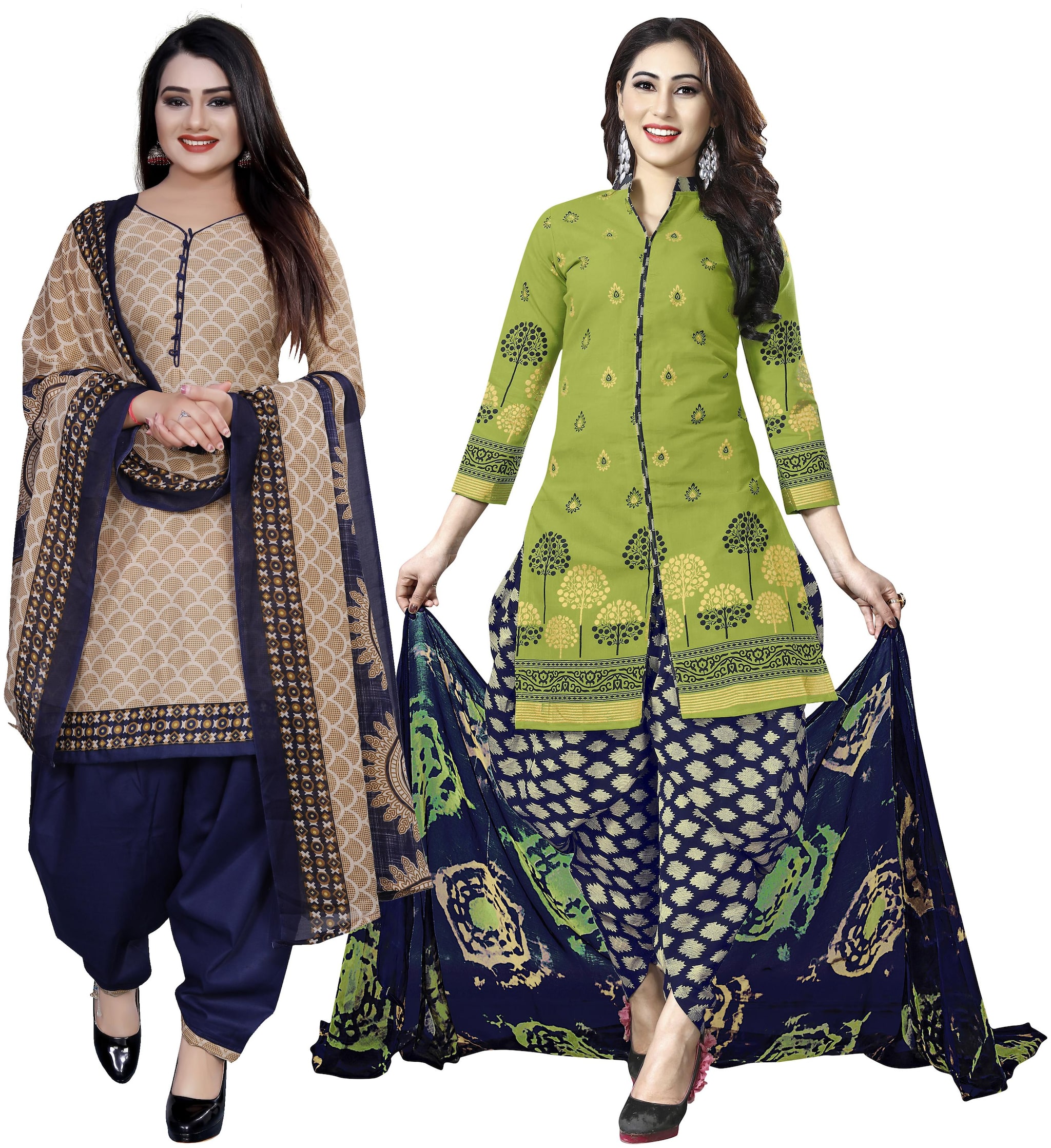 

Rajnandini Multi Unstitched Kurta with bottom dupatta With dupatta Dress Material