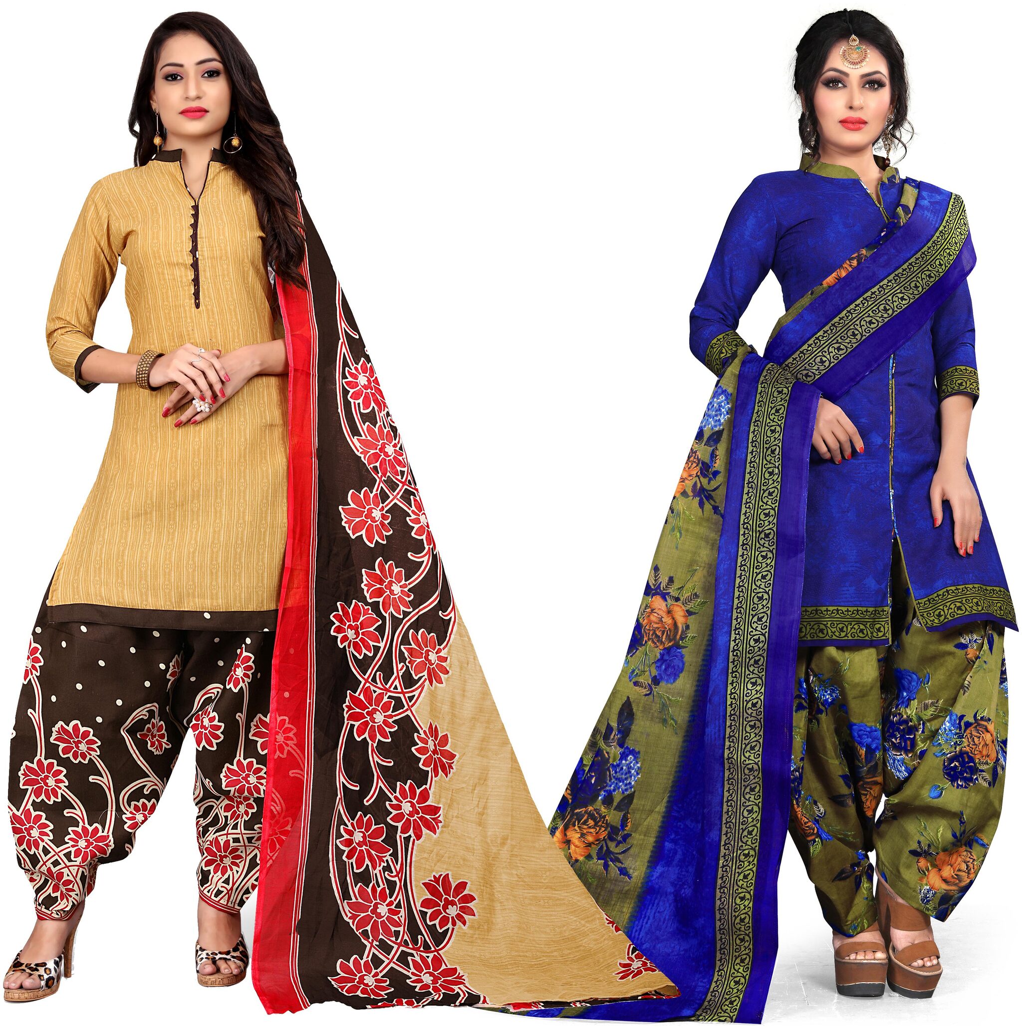 

Rajnandini Multi Unstitched Kurta with bottom dupatta With dupatta Dress Material