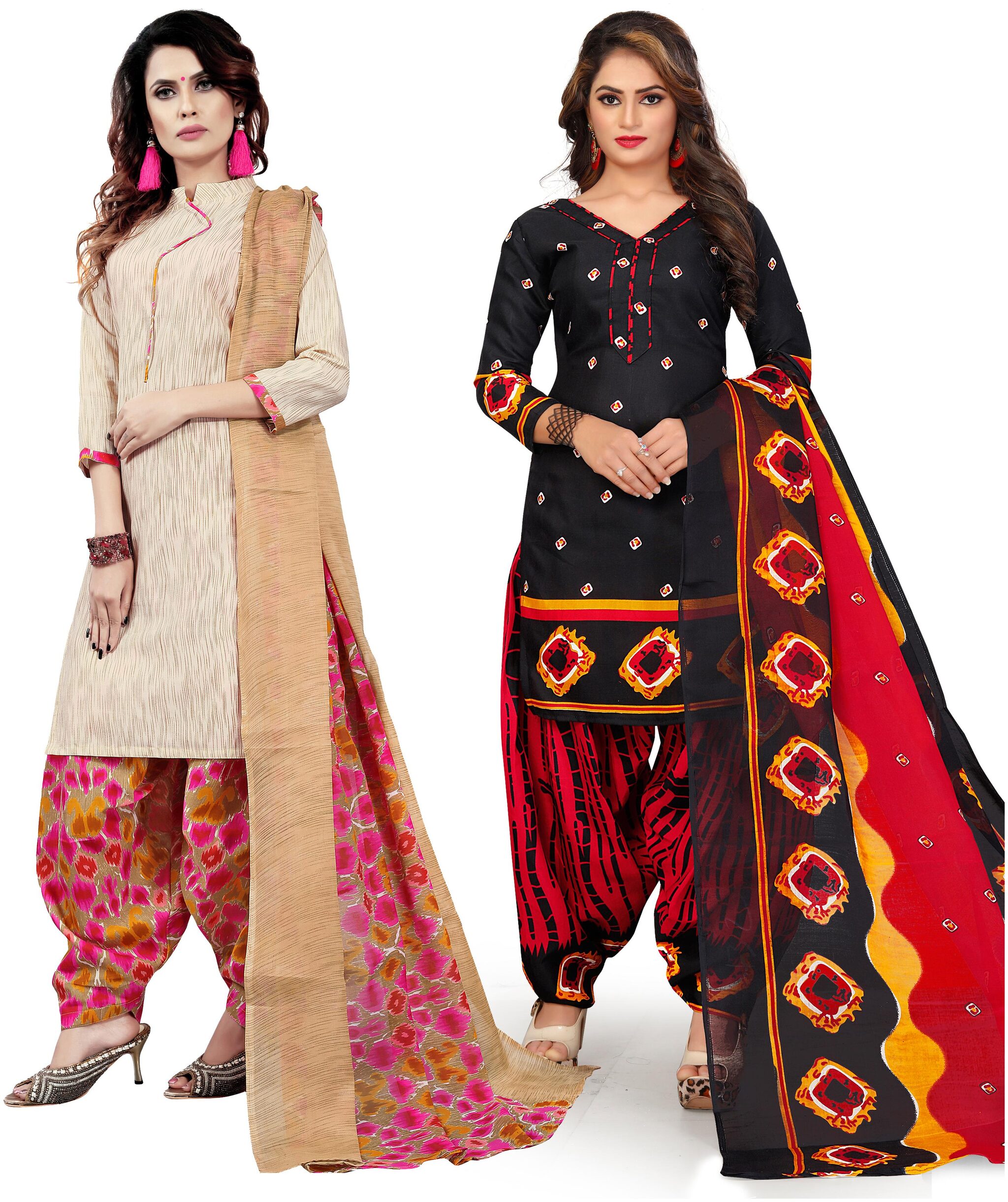 

Rajnandini Multi Unstitched Kurta with bottom dupatta With dupatta Dress Material