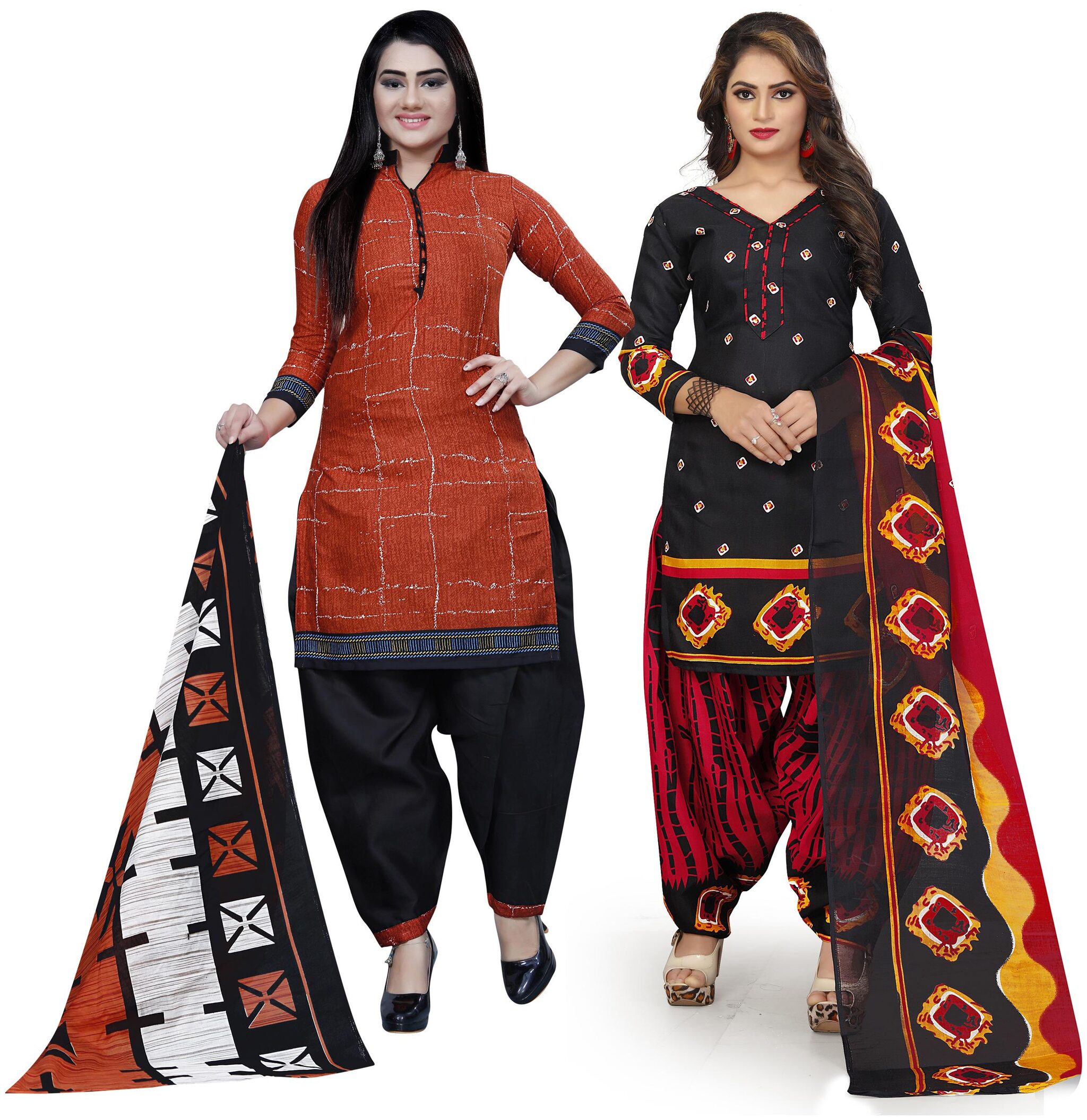 

Rajnandini Multi Unstitched Kurta with bottom dupatta With dupatta Dress Material