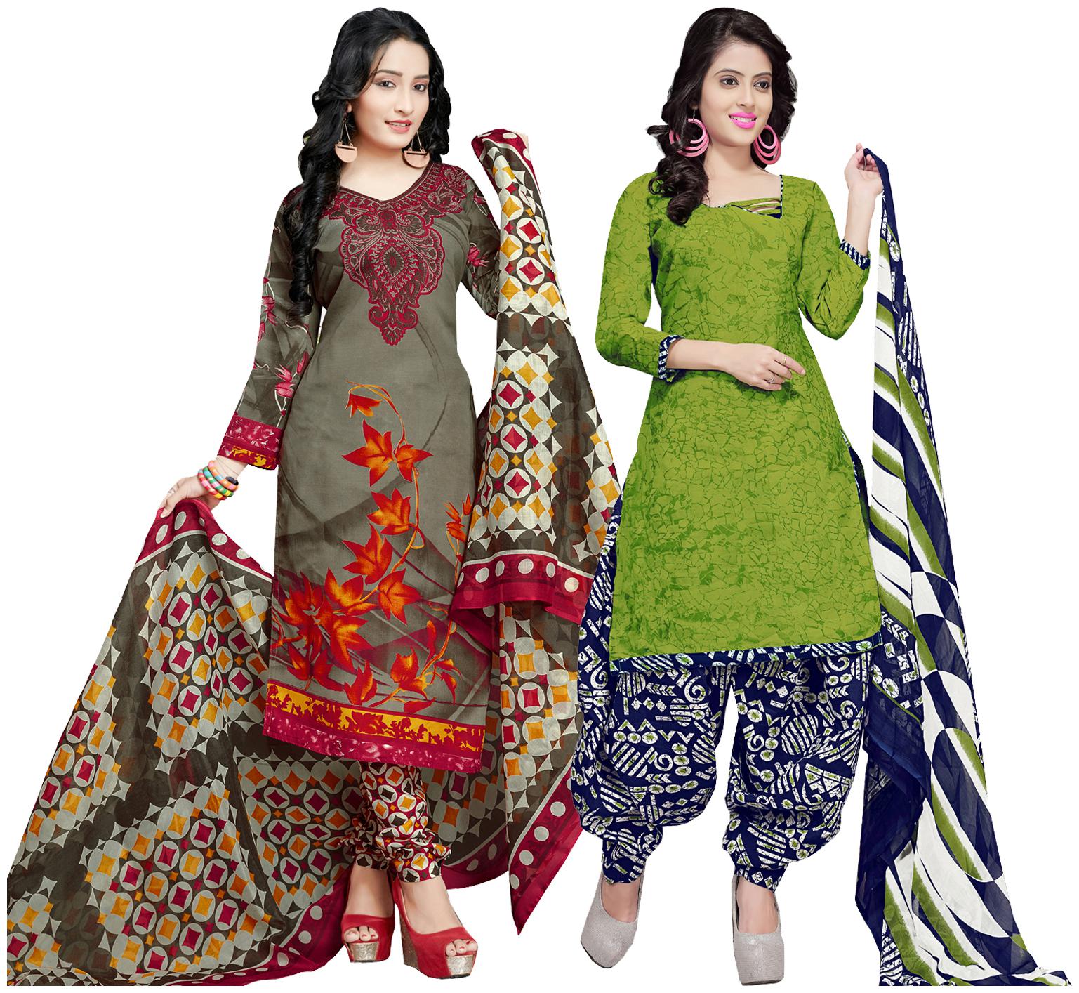 

Rajnandini Multi Unstitched Kurta with bottom dupatta With dupatta Dress Material