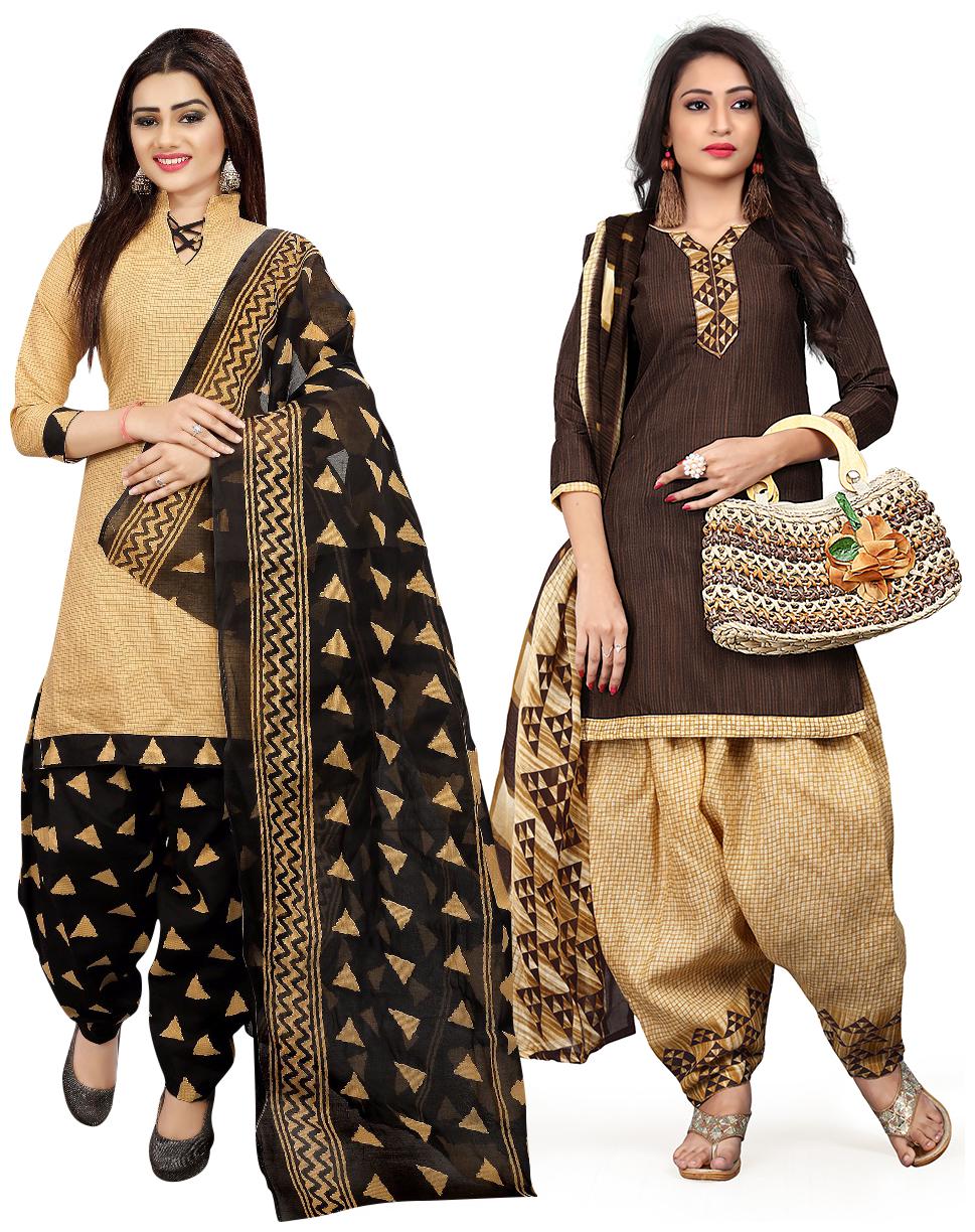 

Rajnandini Multi Unstitched Kurta with bottom dupatta With dupatta Dress Material