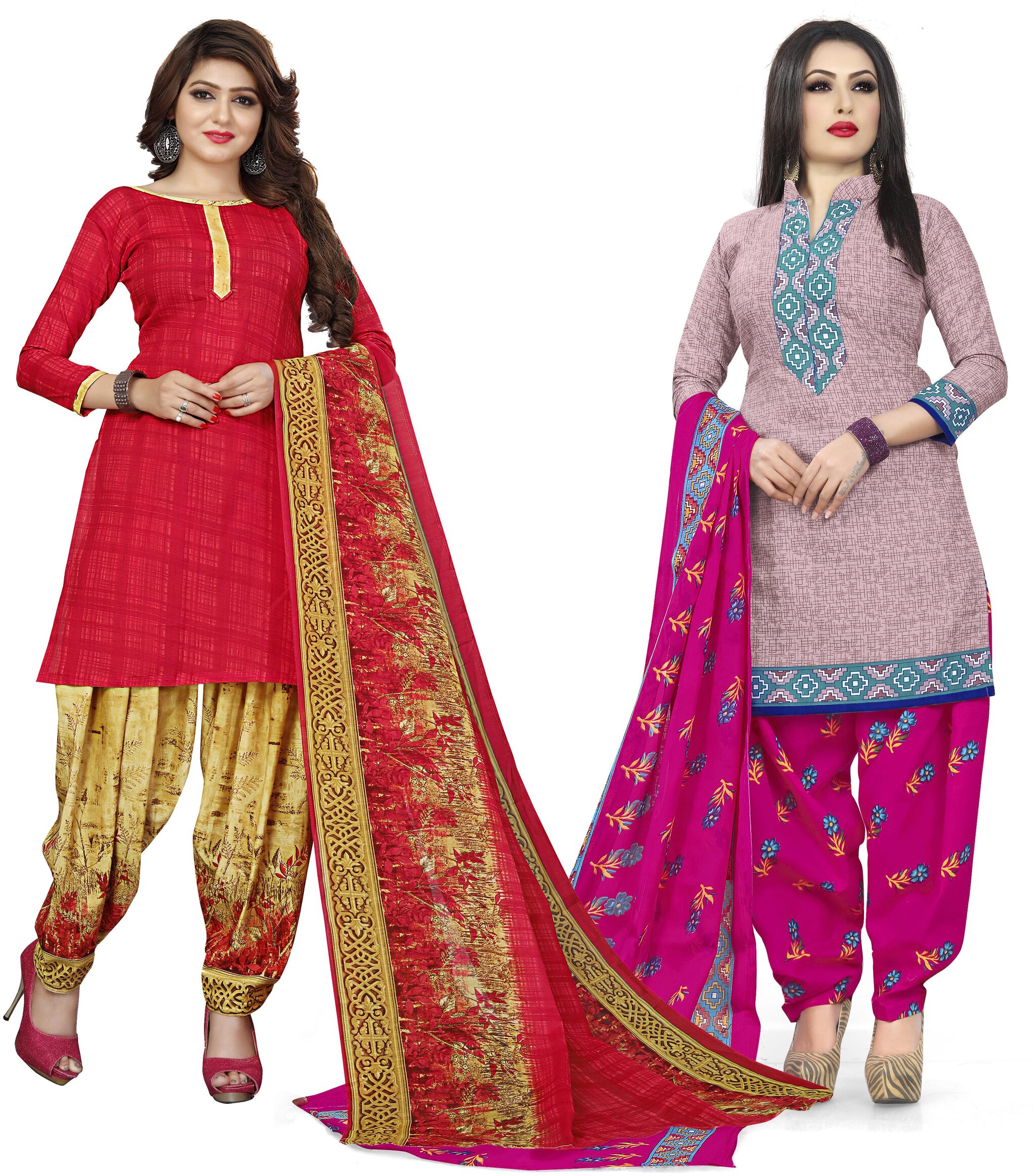 

Rajnandini Multi Unstitched Kurta with bottom dupatta With dupatta Dress Material