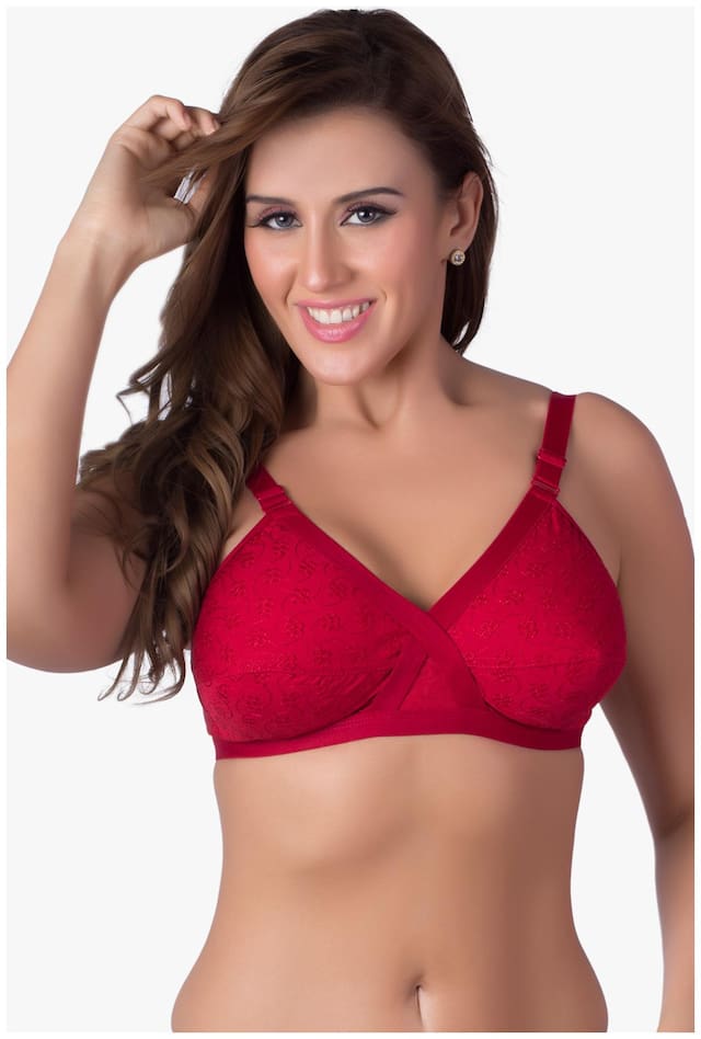 Rajnie Non Padded Cotton Sports Bra - Multi