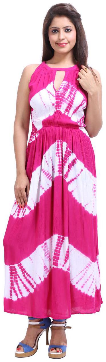 

Rajrang Pink Abstract A-line dress