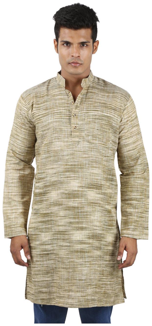 

Rajrang White Color Ethnic Wear Embroidered Cotton Kurta for Men