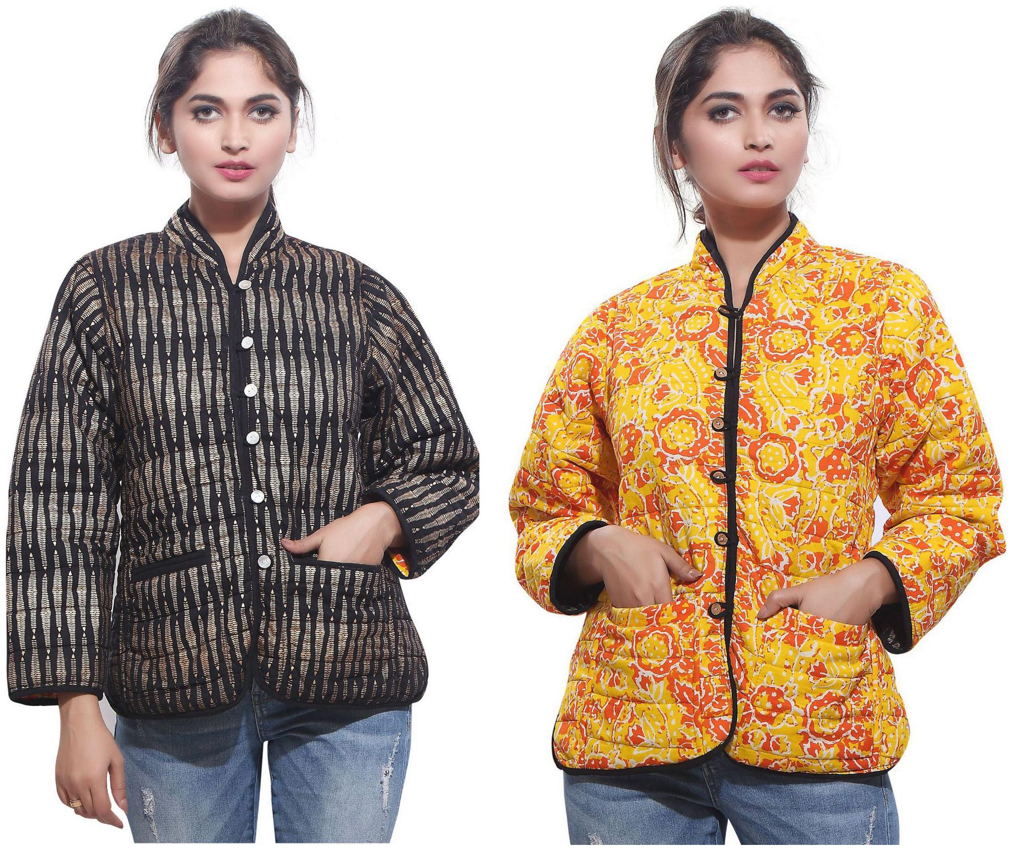 

Rama Printed Multicolor Cotton Reversible Jacket