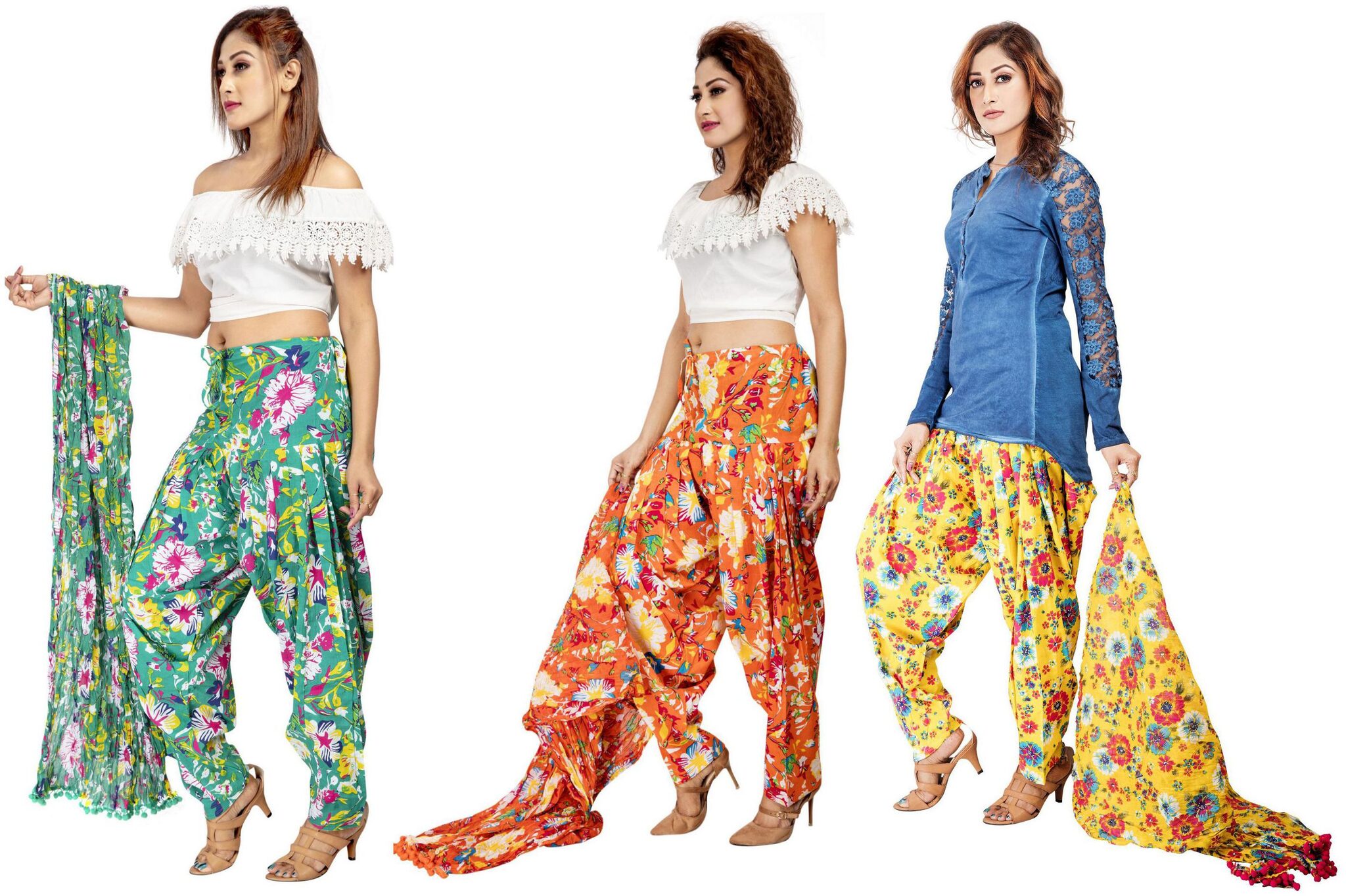 

Rama Cotton Patiala - Multi