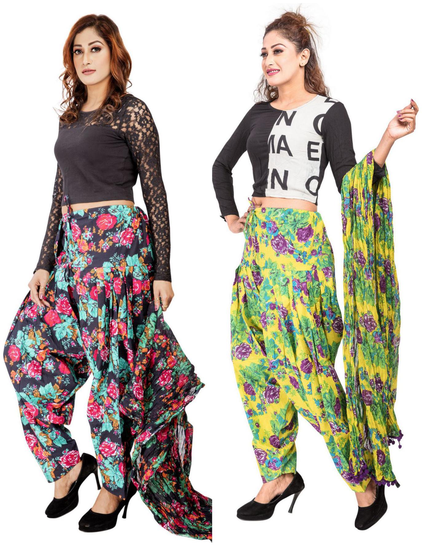 

Rama Cotton Patiala - Multi