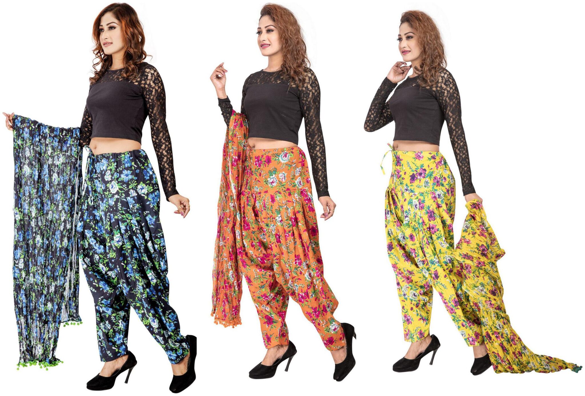 

Rama Cotton Patiala - Multi