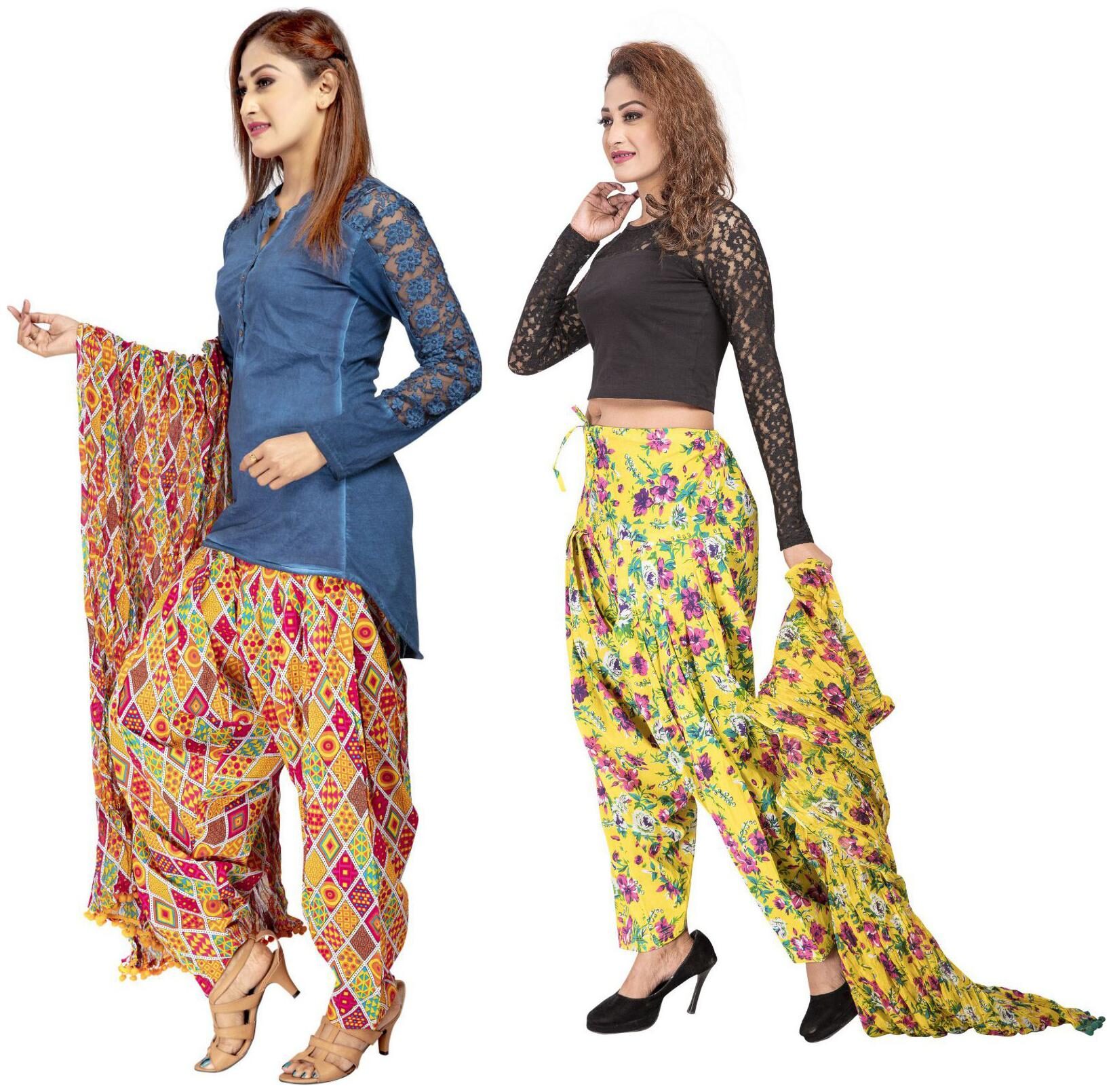 

Rama Cotton Patiala - Multi