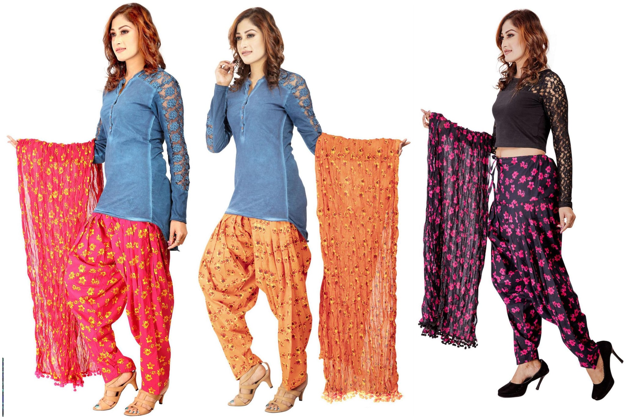 

Rama Cotton Patiala - Multi