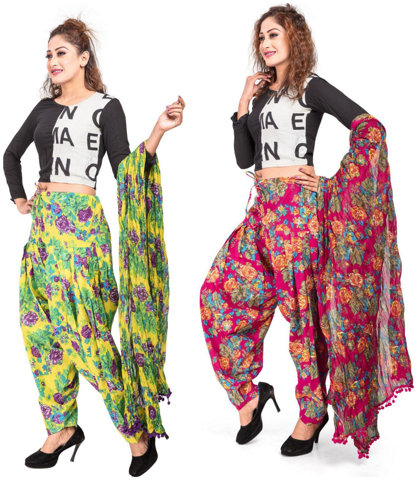 

Rama Cotton Patiala - Multi