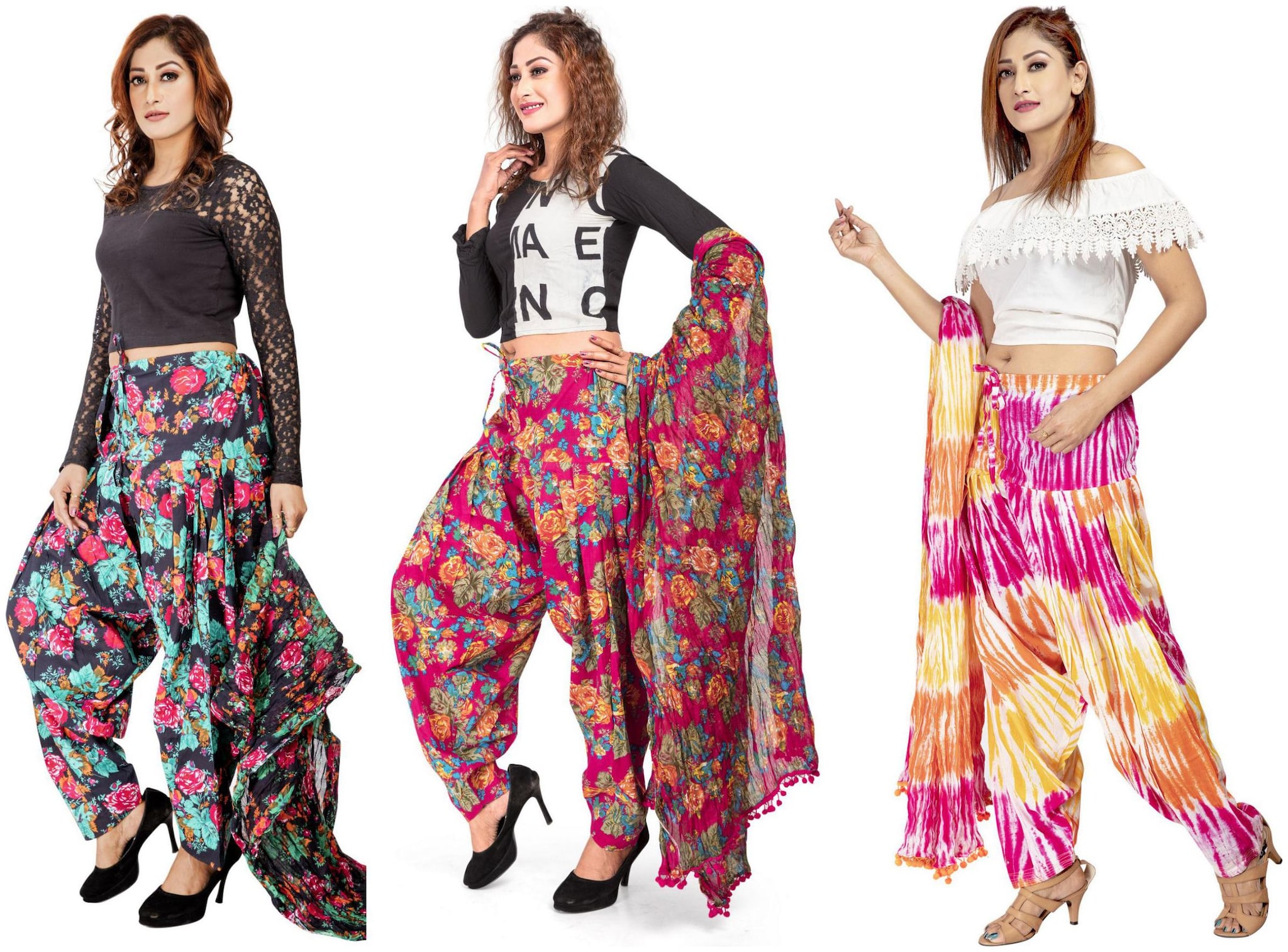 

Rama Cotton Patiala - Multi