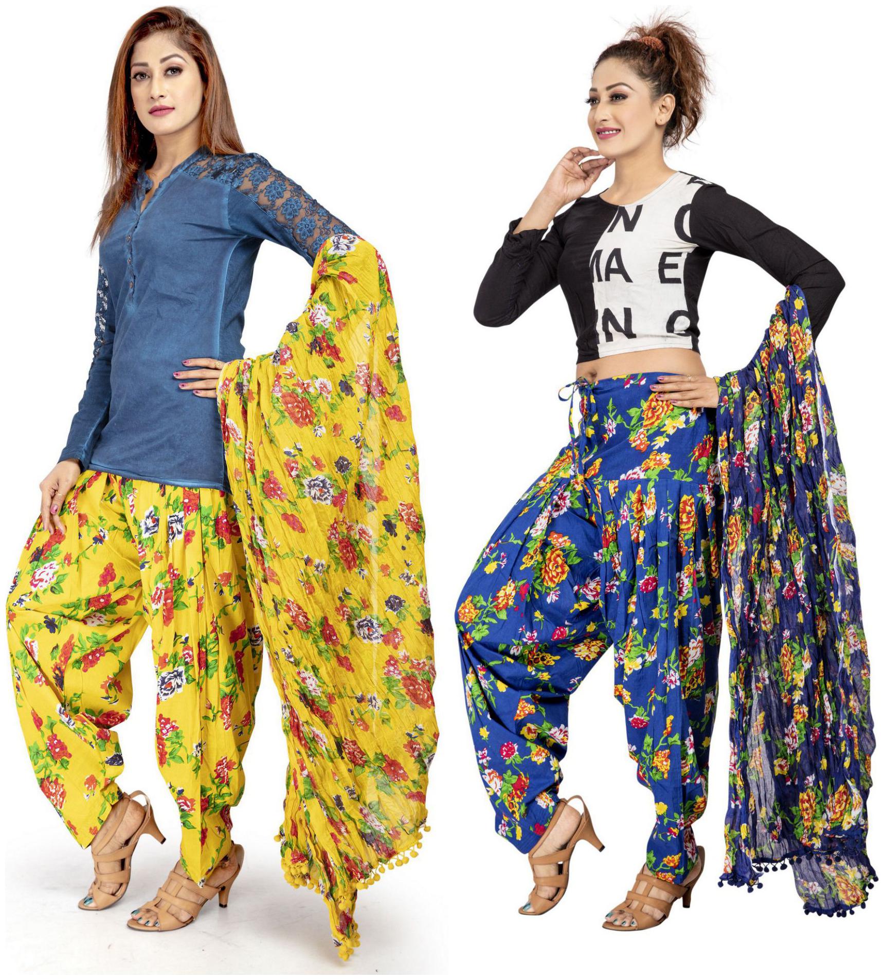 

Rama Cotton Patiala - Multi
