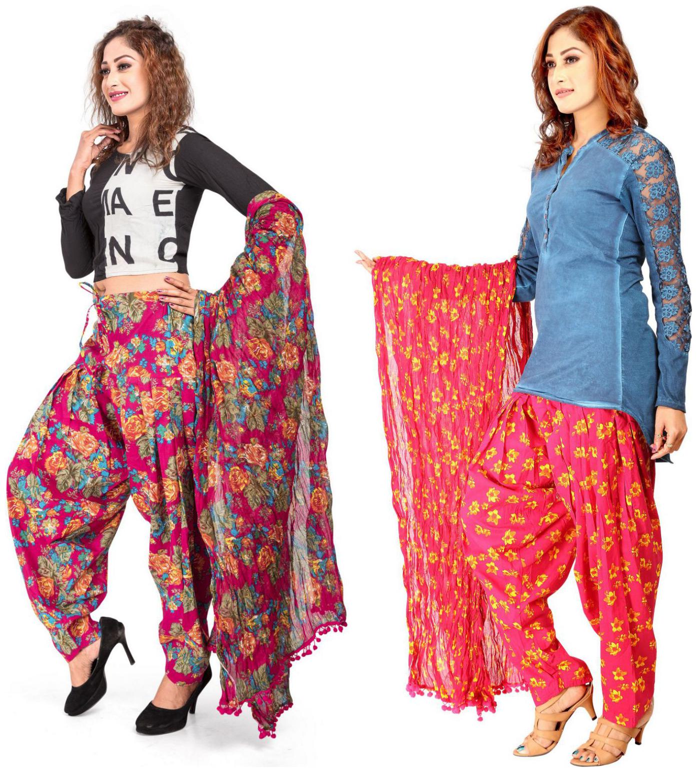

Rama Cotton Patiala - Multi