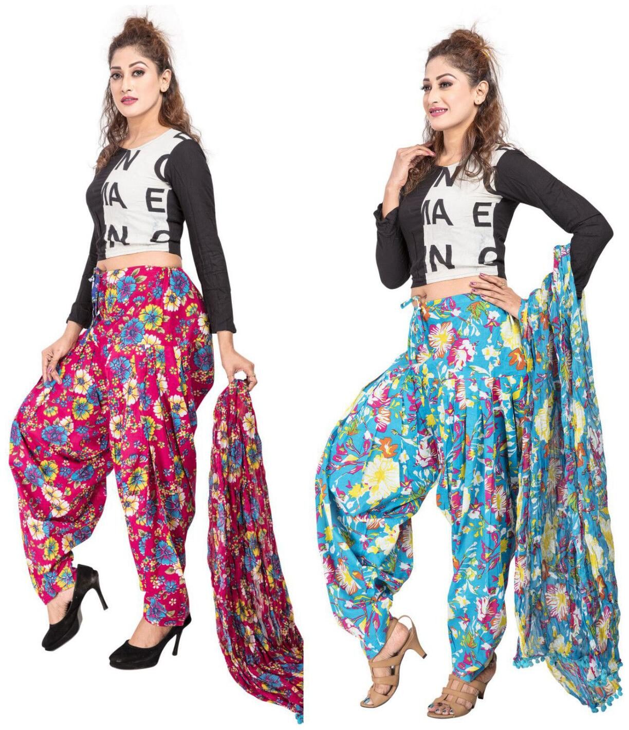 

Rama Cotton Patiala - Multi