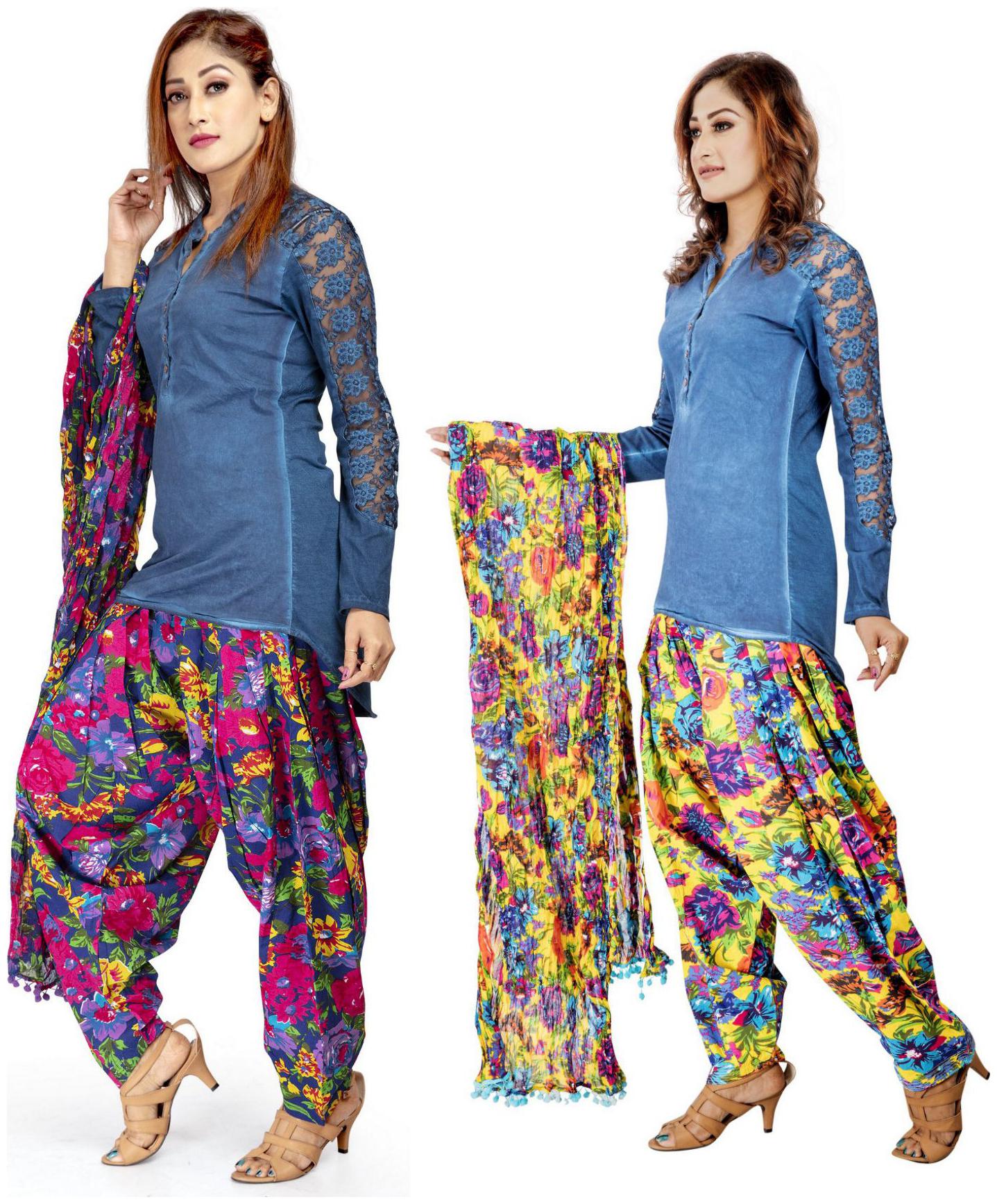 

Rama Cotton Patiala - Multi
