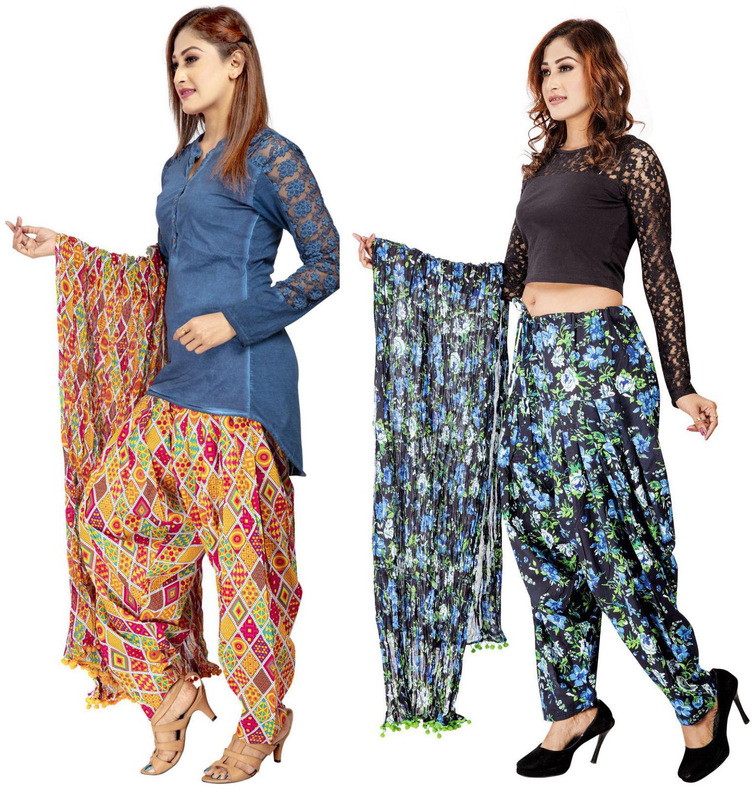 

Rama Cotton Patiala - Multi