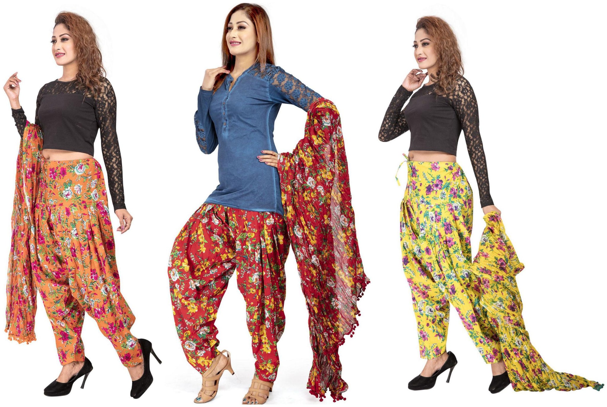

Rama Cotton Patiala - Multi