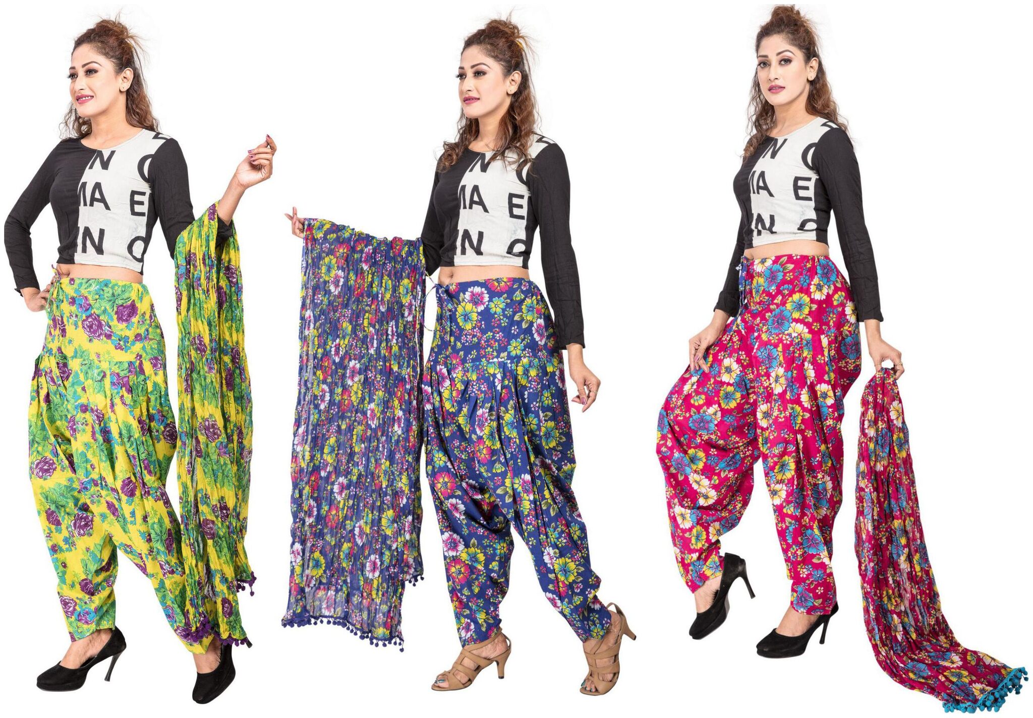 

Rama Cotton Patiala - Multi