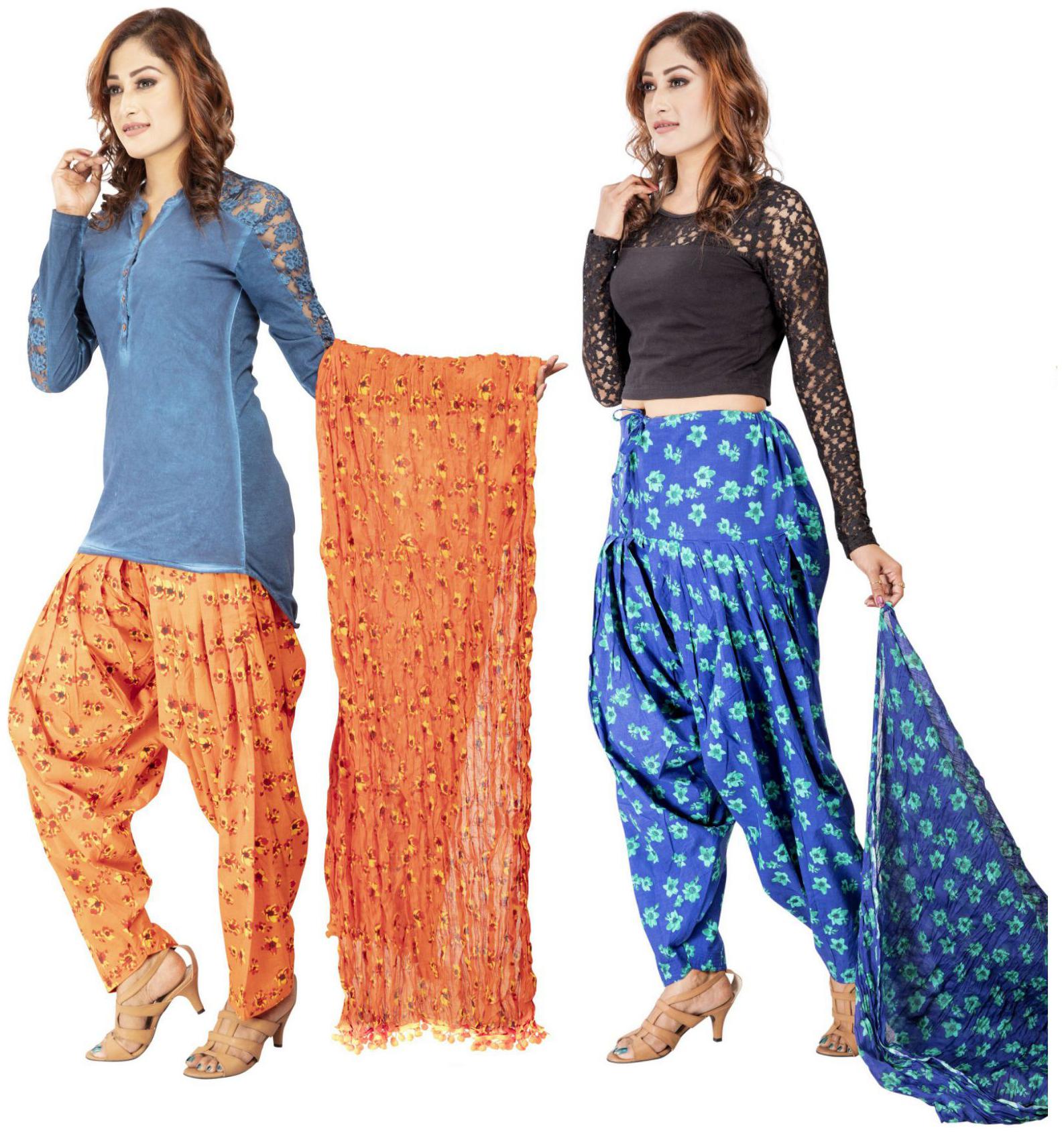 

Rama Cotton Patiala - Multi