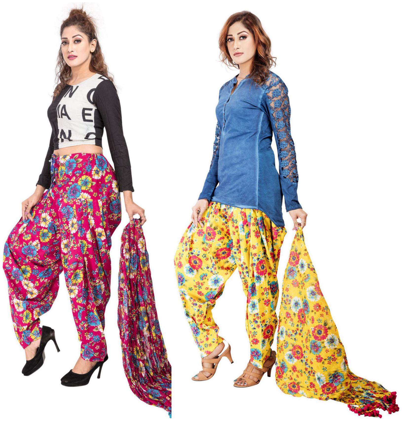 

Rama Cotton Patiala - Multi