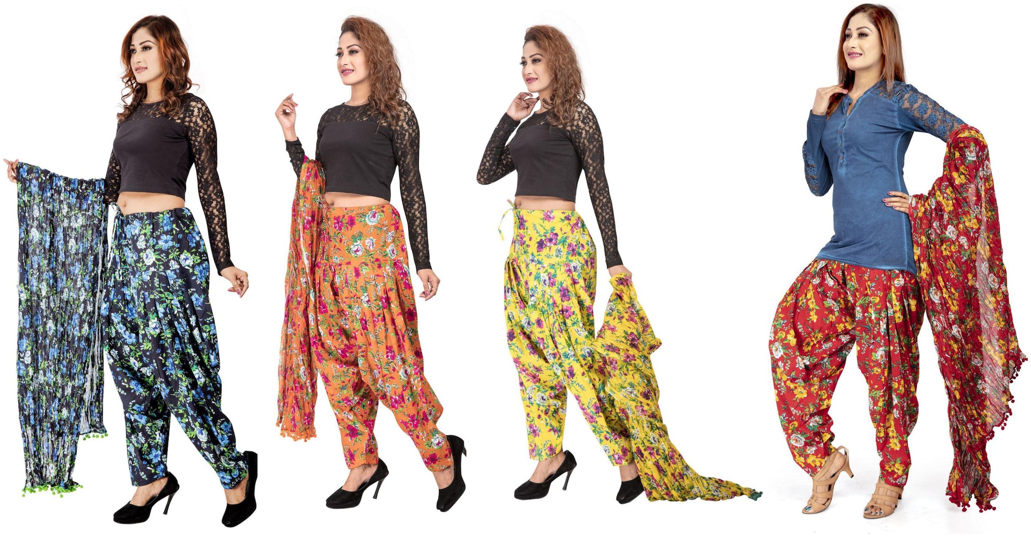 

Rama Cotton Patiala - Multi