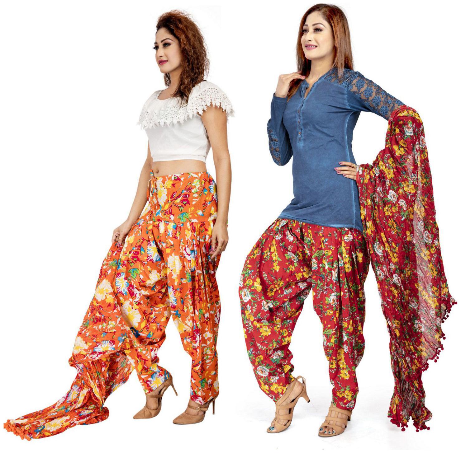 

Rama Cotton Patiala - Multi