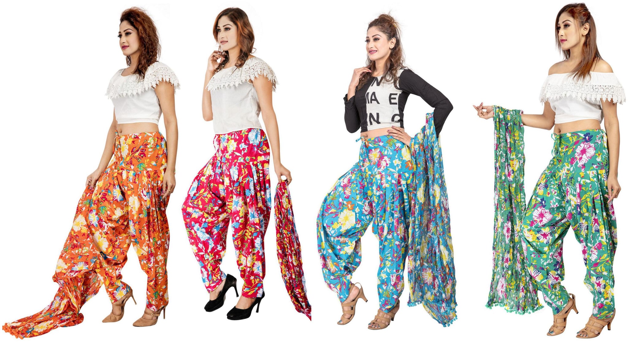 

Rama Cotton Patiala - Multi