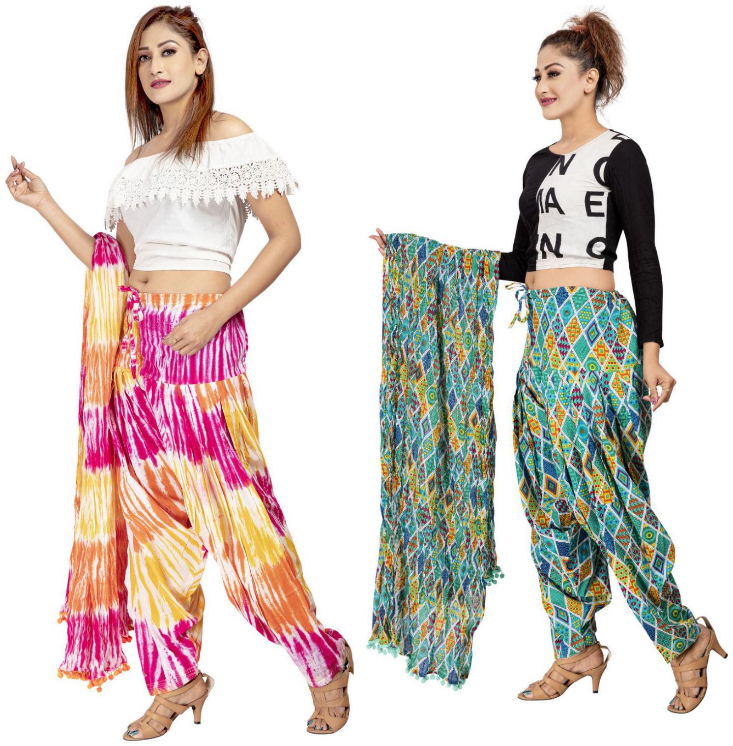 

Rama Cotton Patiala - Multi
