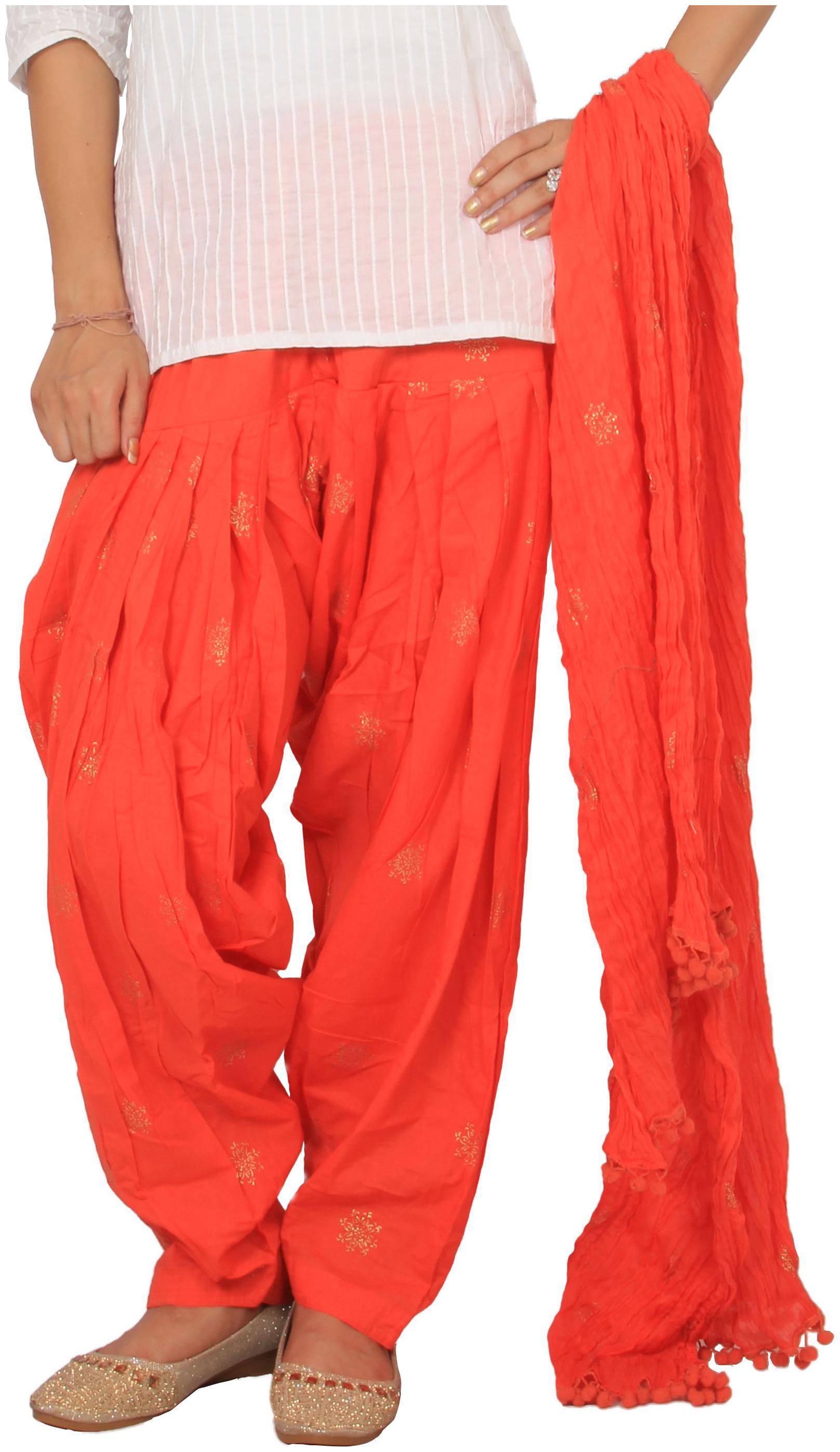 

Rama Cotton Patiala - Red