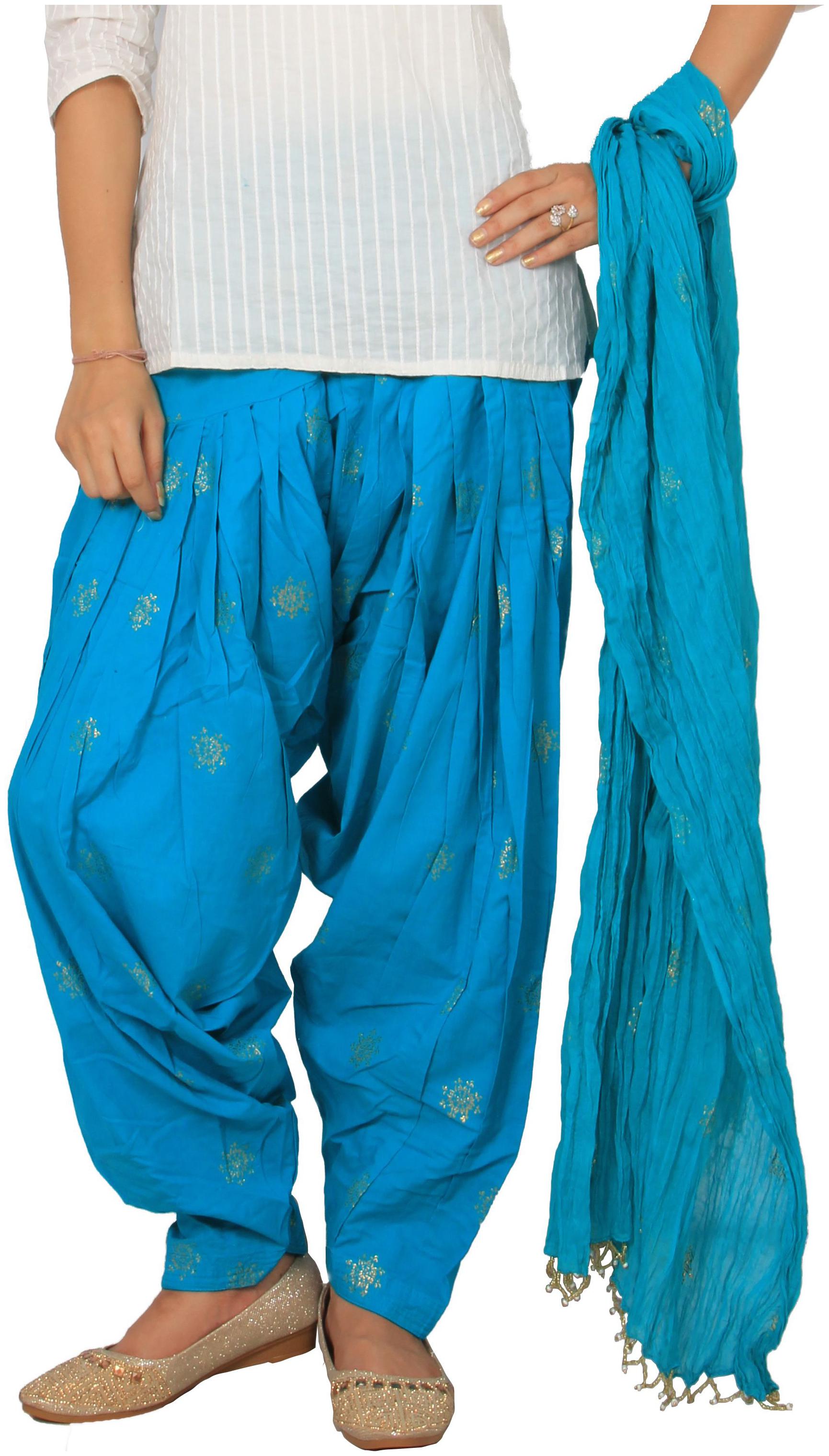 

Rama Cotton Patiala - Turquoise